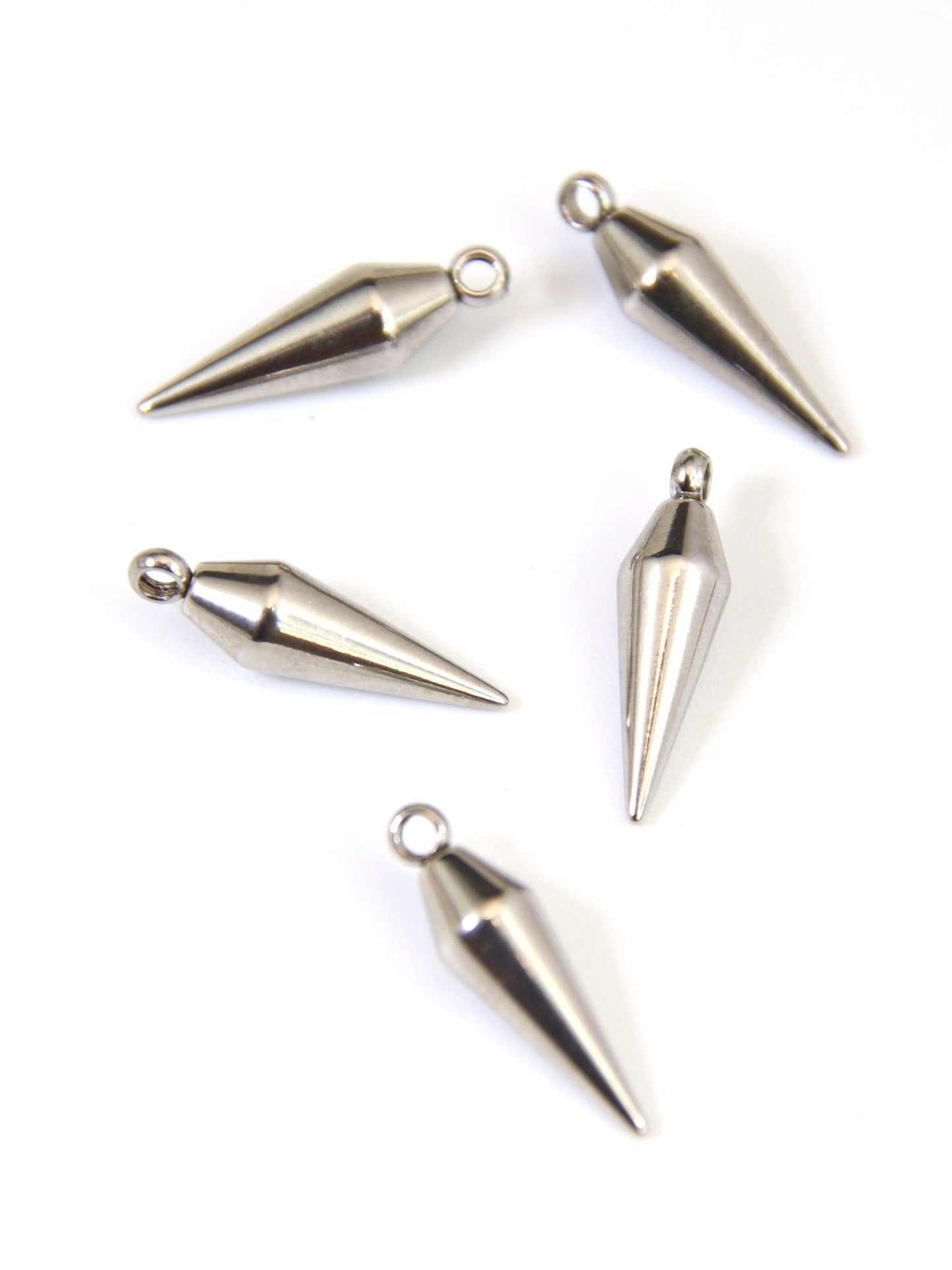 5 Pendentifs Pointes - Solyluna Macramé