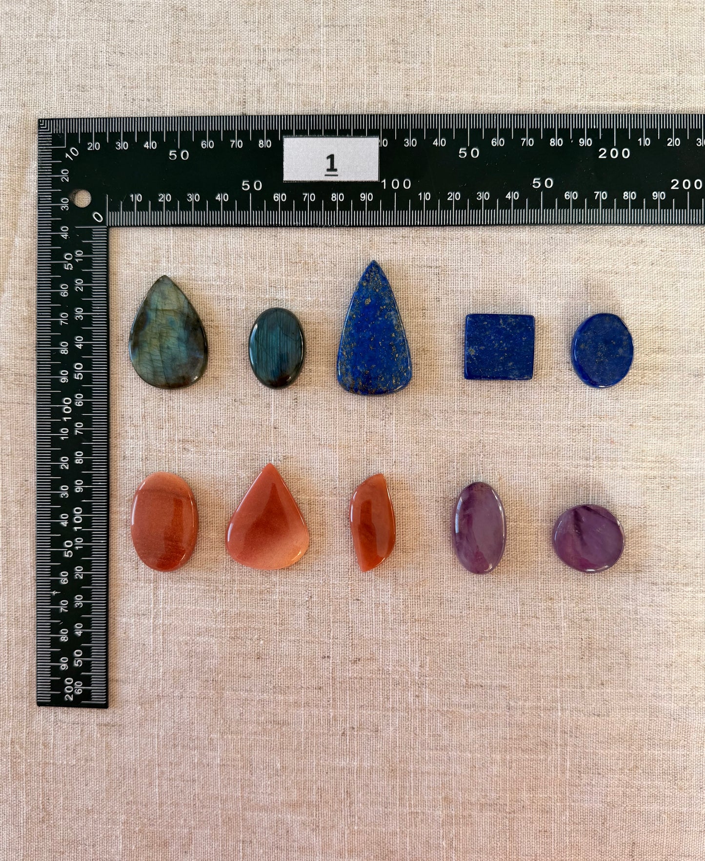 Lot de 10 pierres - N°1