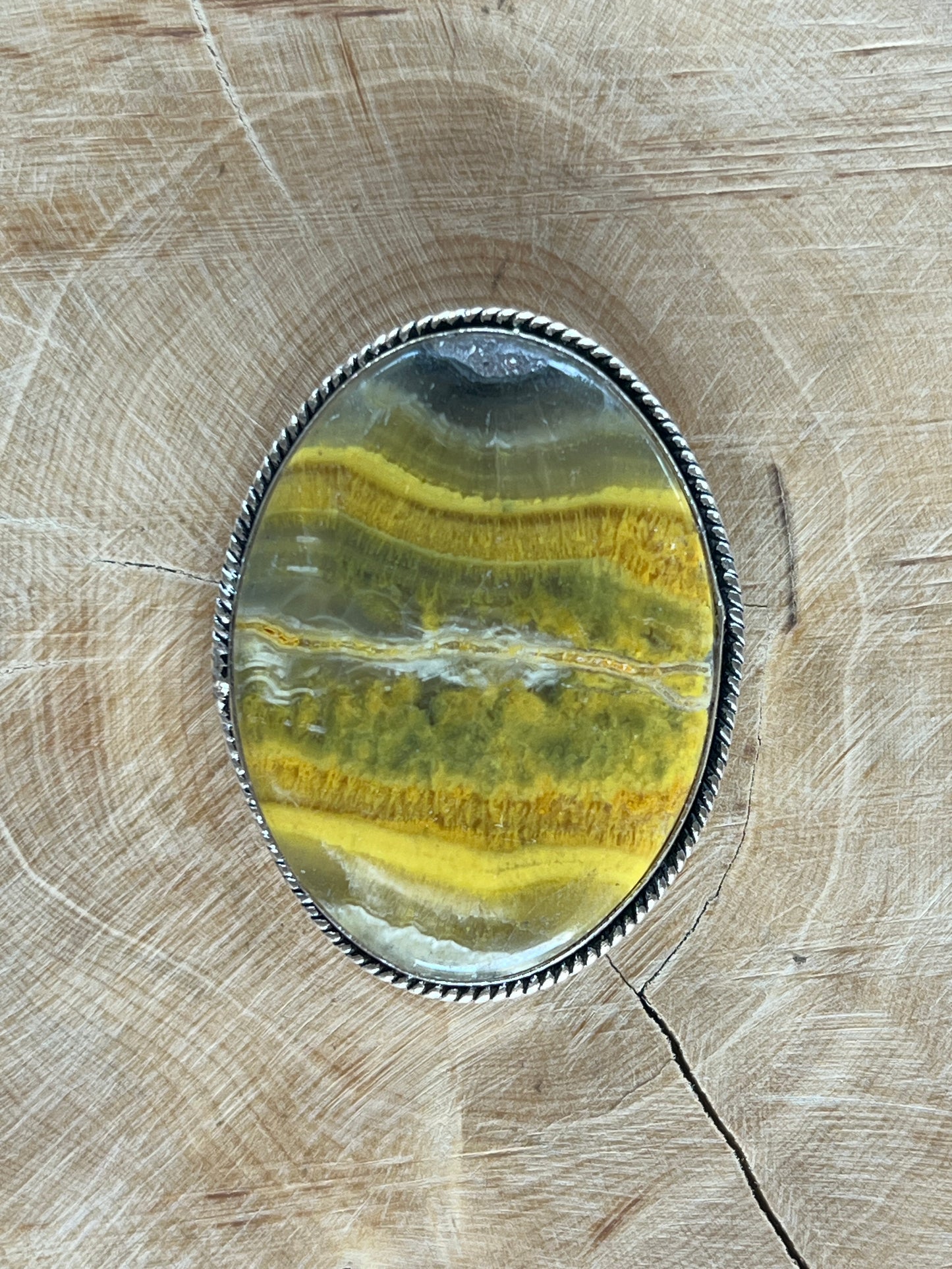 Bumble Bee sertie argenté n°A5 (4cm x 3,1cm)