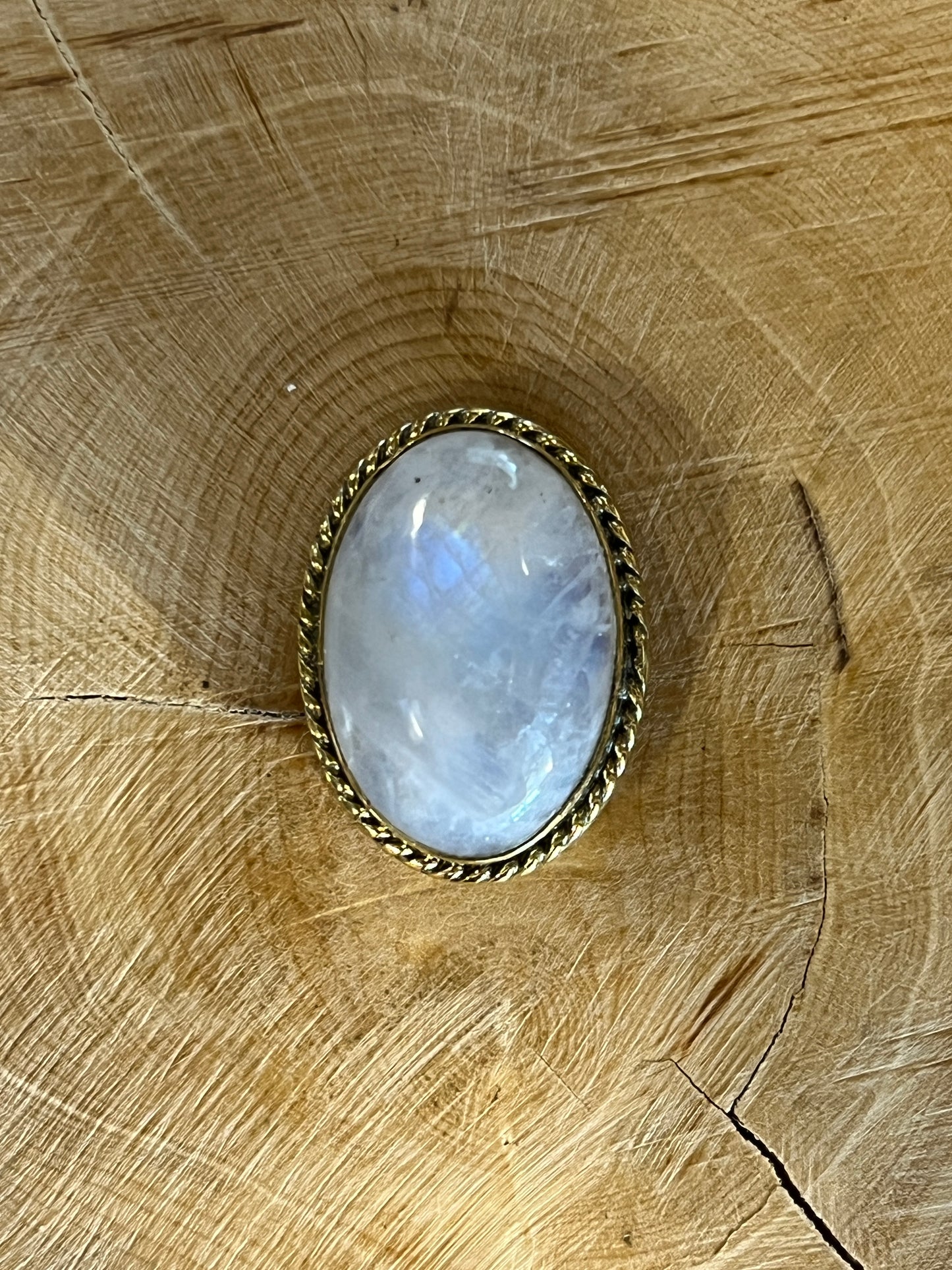 Pierre de lune sertie doré n°D3 (2,5cm x 1,8cm)
