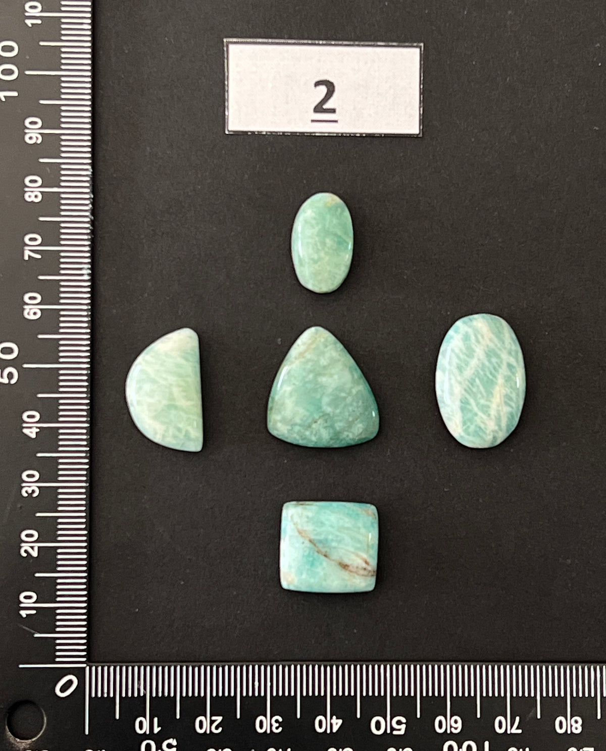 Lot de 5 Mini Amazonite : n°2