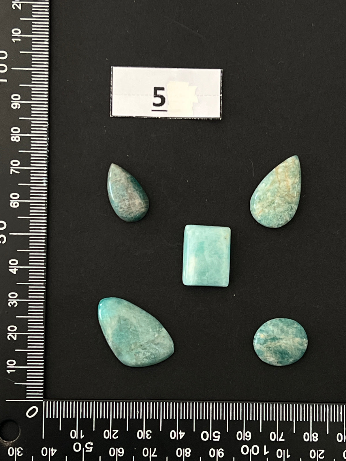 Lot de 5 Mini Amazonite : n°5