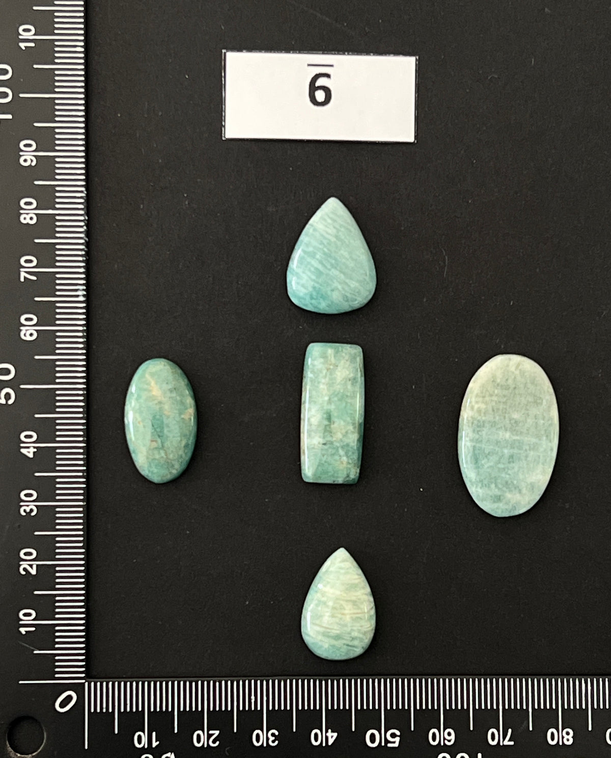 Lot de 5 Mini Amazonite : n°6