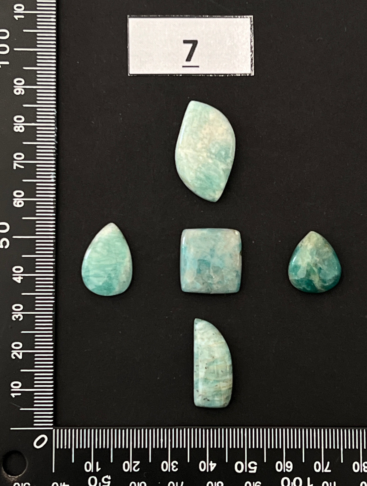 Lot de 5 Mini Amazonite : n°7