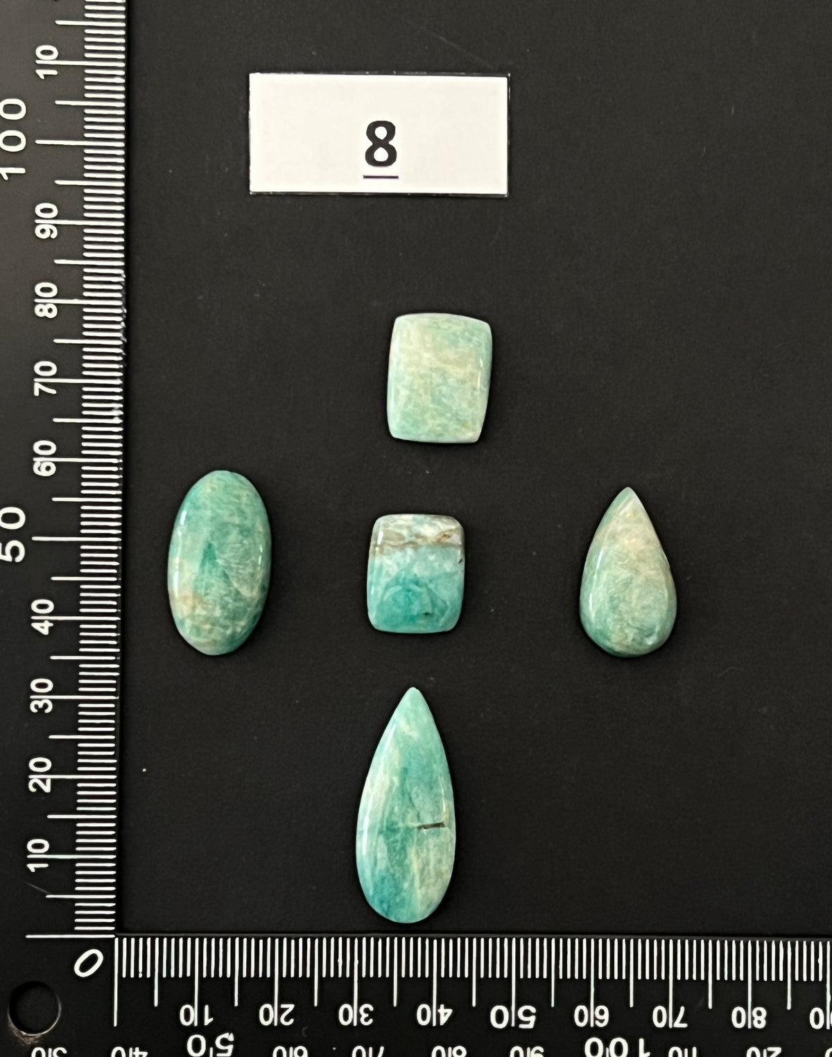 Lot de 5 Mini Amazonite : n°8
