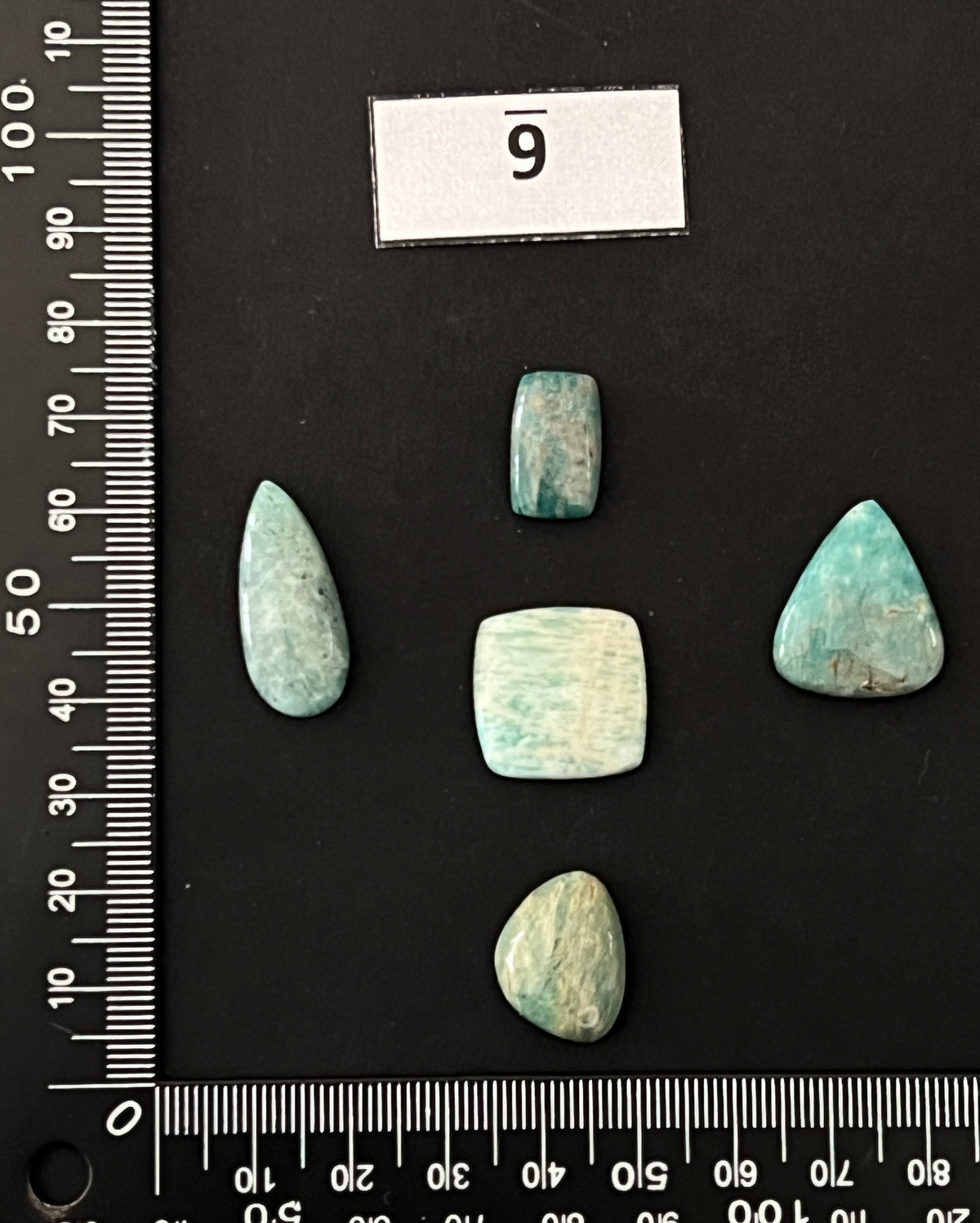 Lot de 5 Mini Amazonite : n°9
