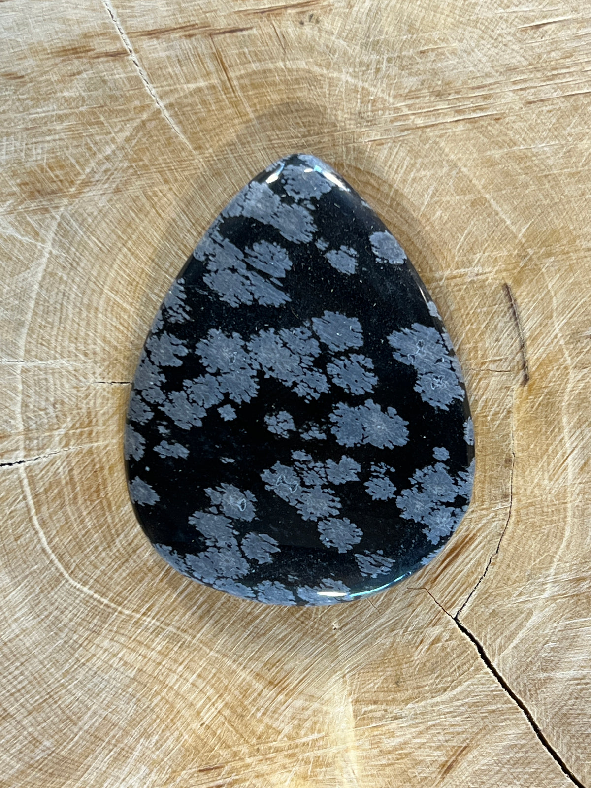 Obsidienne Flocon de Neige n°3 (4,8cm x 3,4cm)