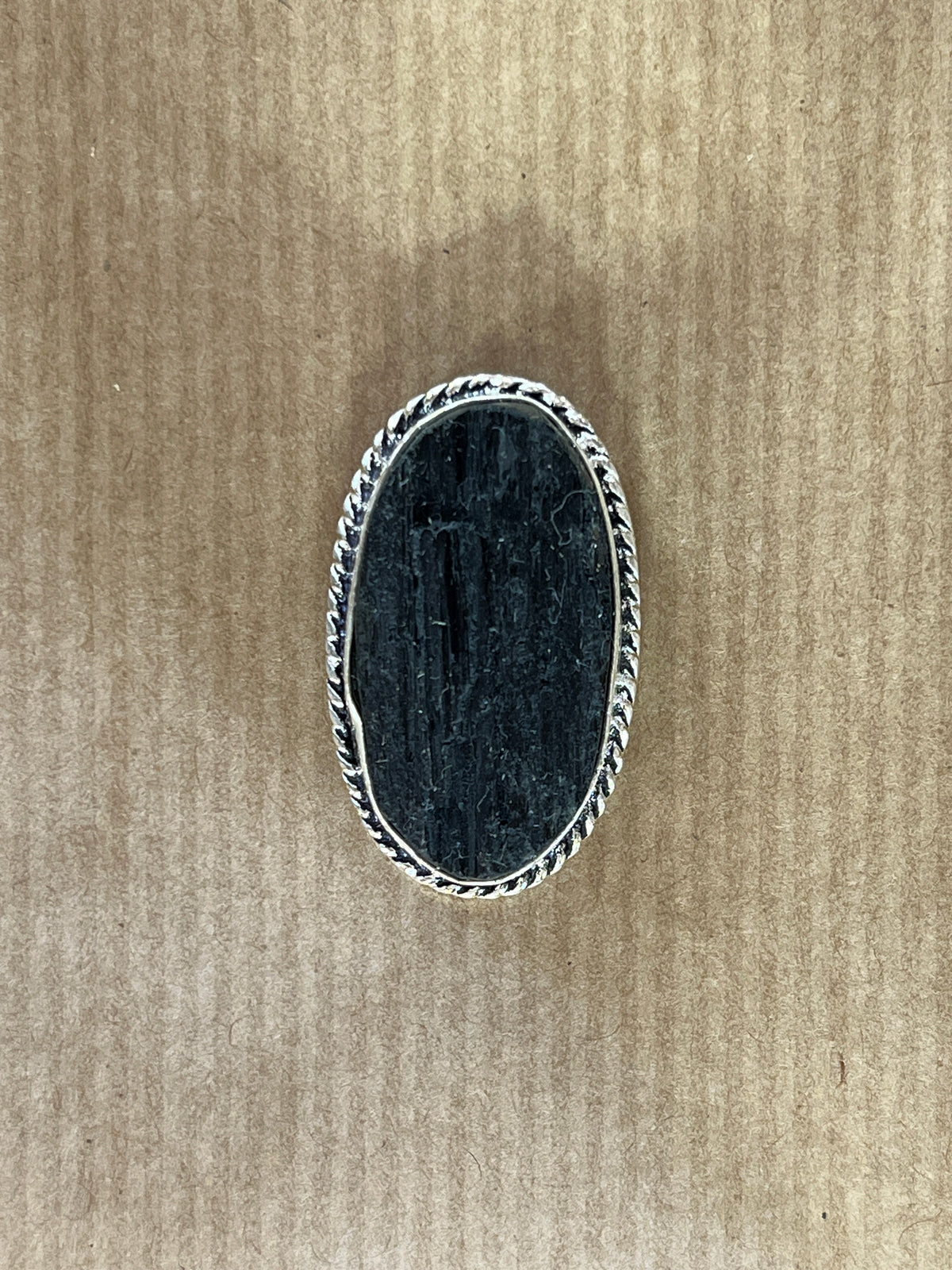 Tourmaline sertie argenté n°A5 (3,1cm x 1,9cm)
