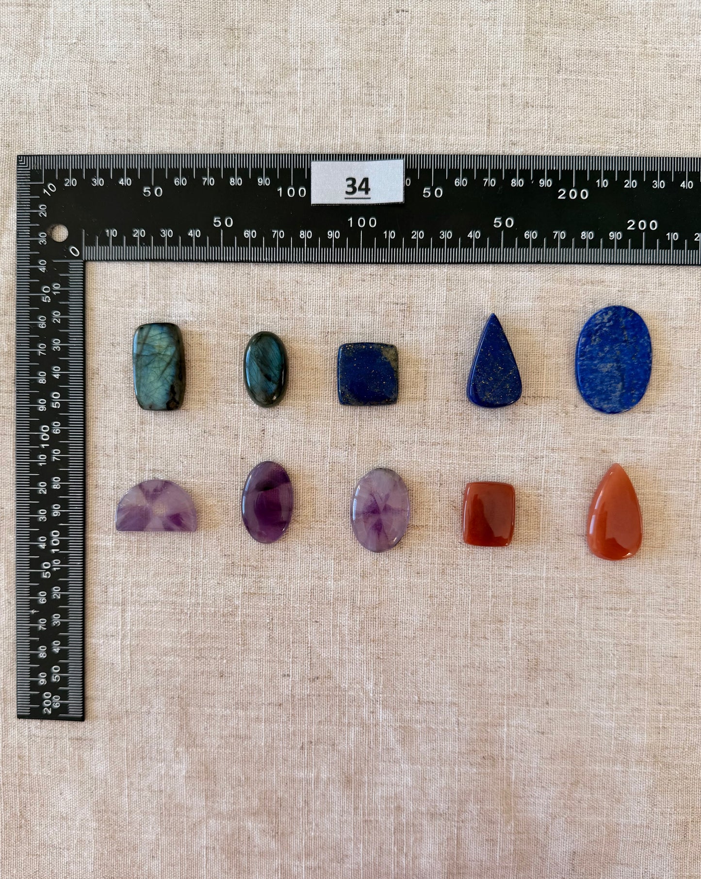 Lot de 10 pierres - N°34