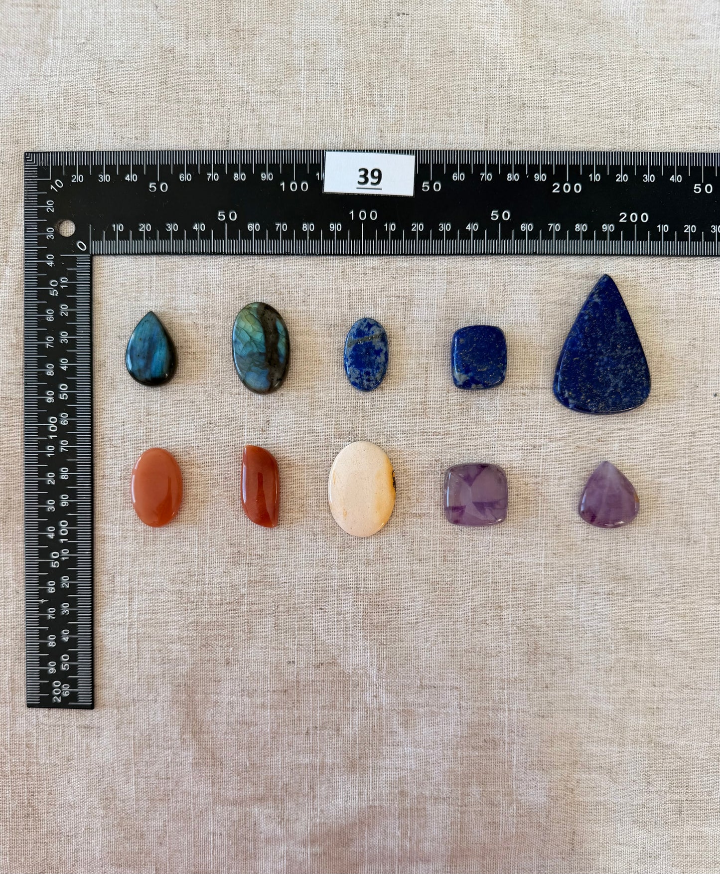 Lot de 10 pierres - N°39