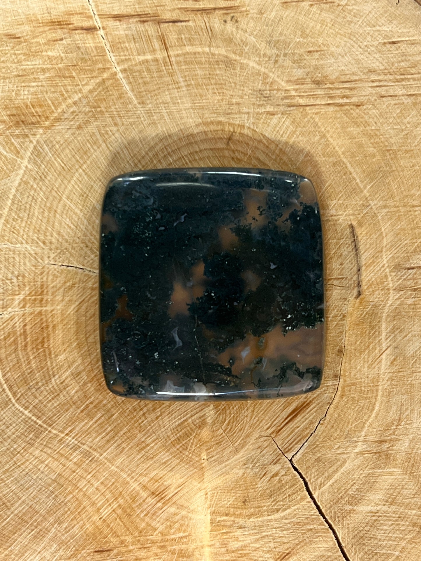 Agate Mousse Verte n°9 (3,1cm x 3,2cm)