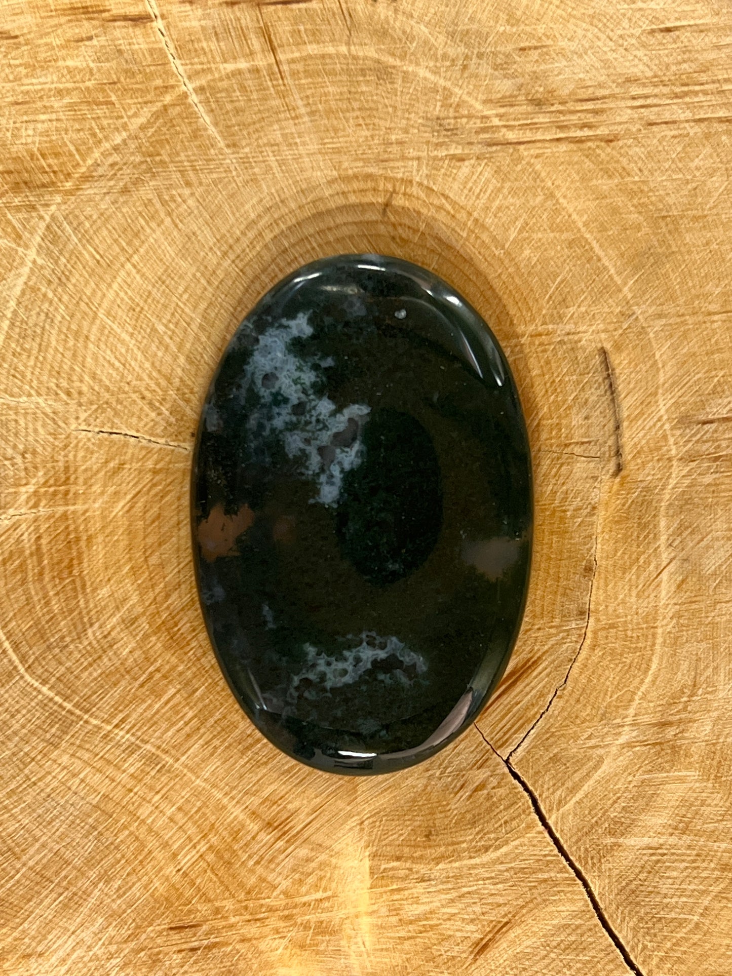 Agate Mousse Verte n°8 (4cm x 2,7cm)