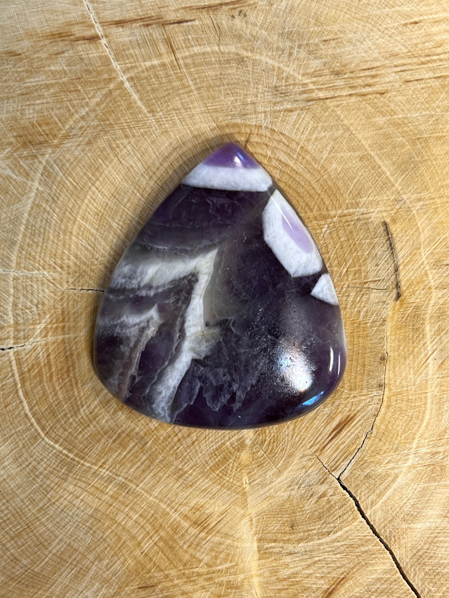 Améthyste Chevron n°2 (3,7cm x 3,3cm)