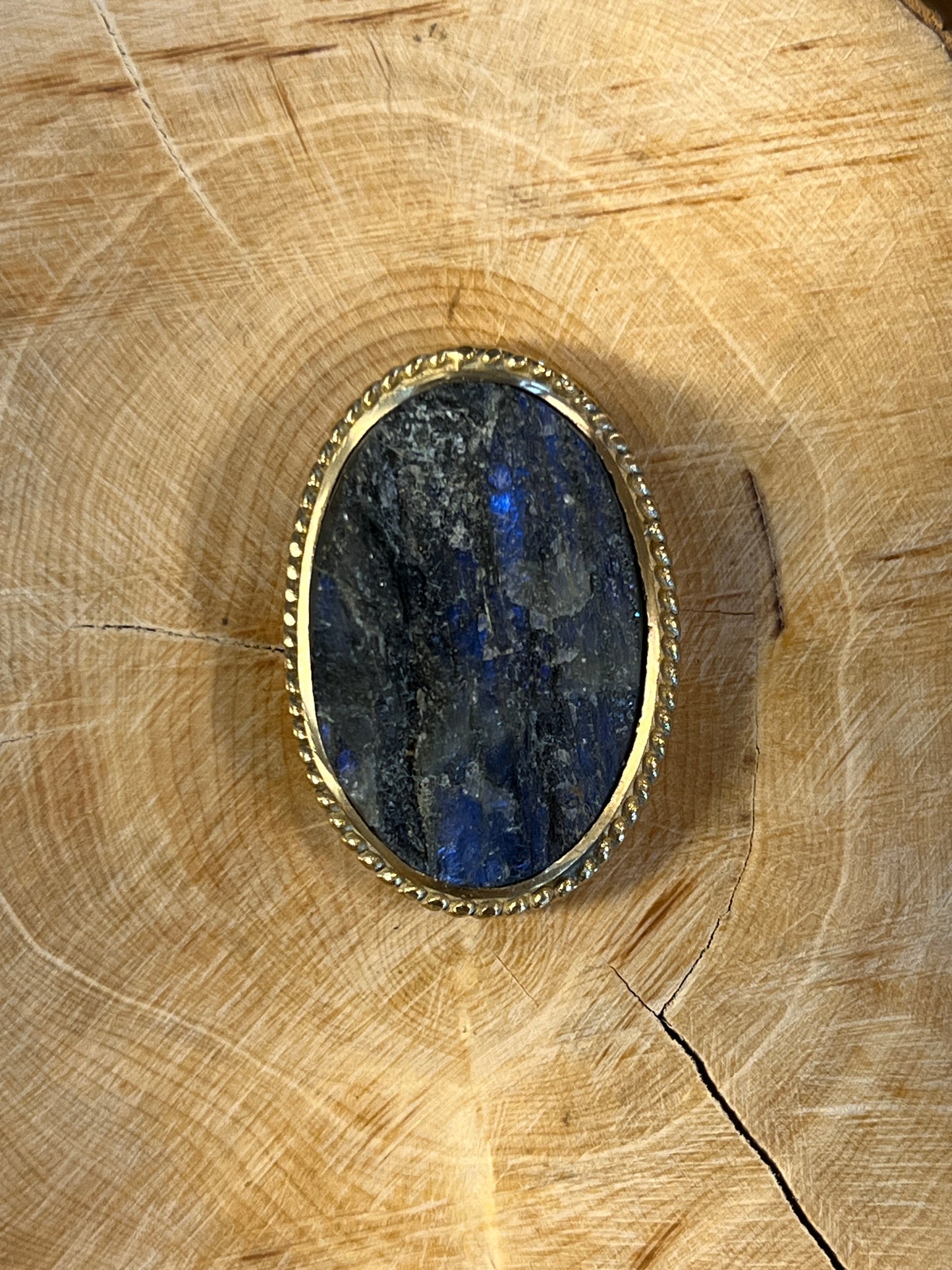 Labradorite sertie doré n°D5 (3,4cm x 2,4cm)