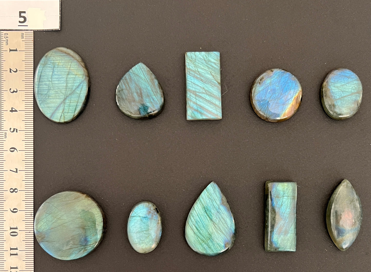 Lot n°5 - 10 Labradorites | Formes et tailles variées