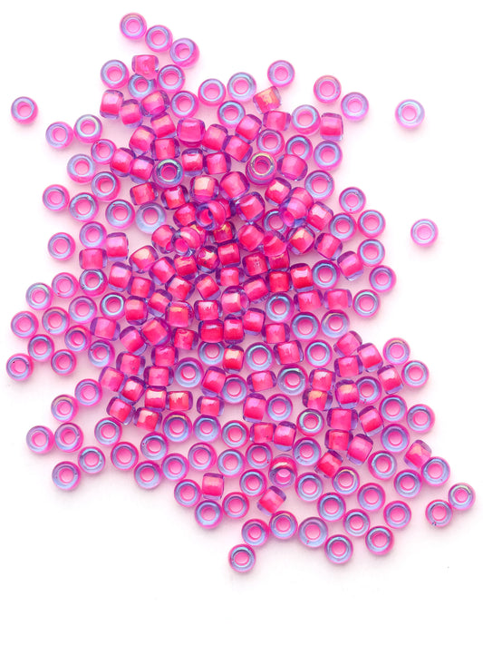 Perles de rocailles - Rose néon