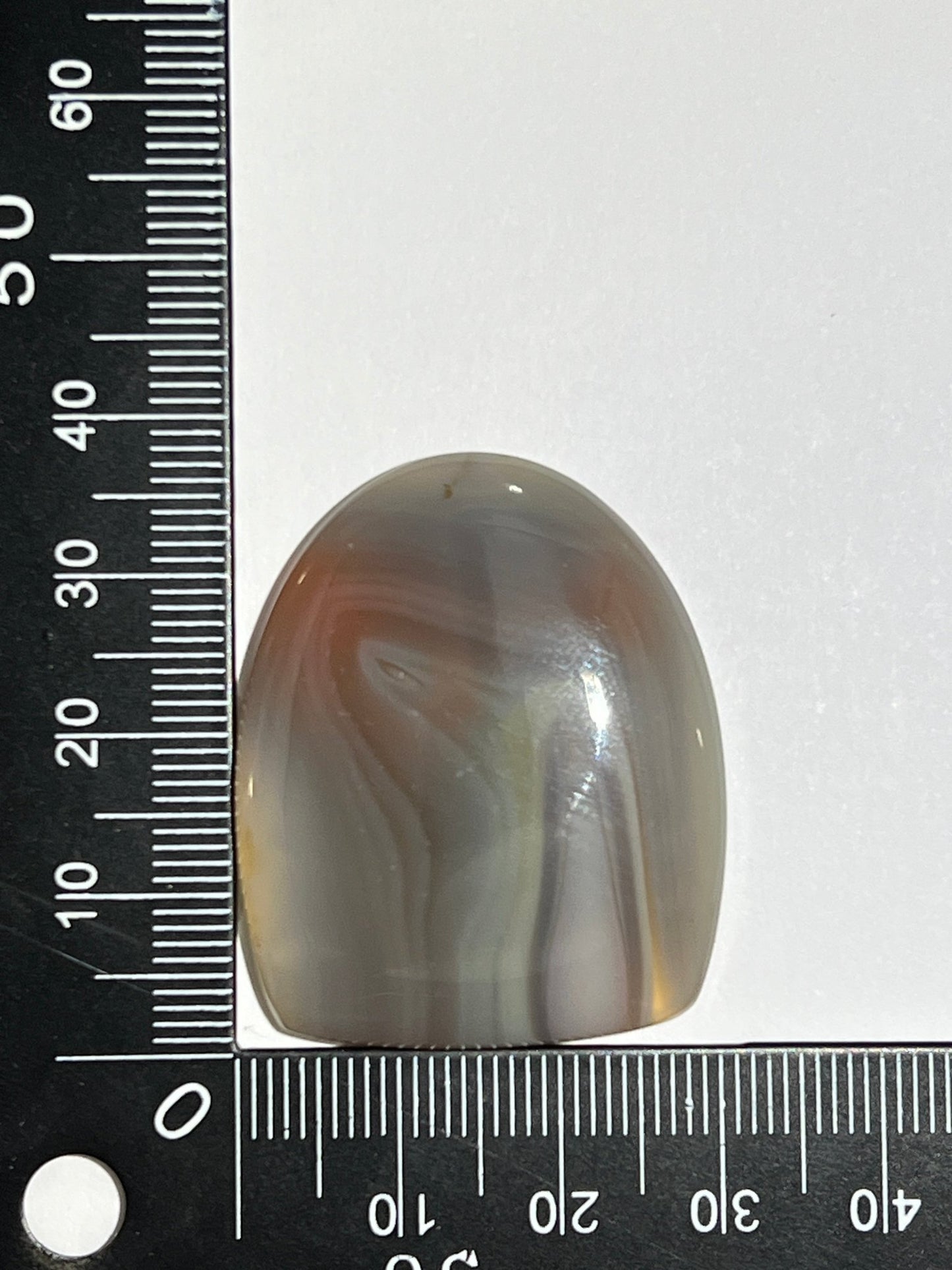 Agate Botswana n°2 (3,7cm x 3cm) - Solyluna Macramé