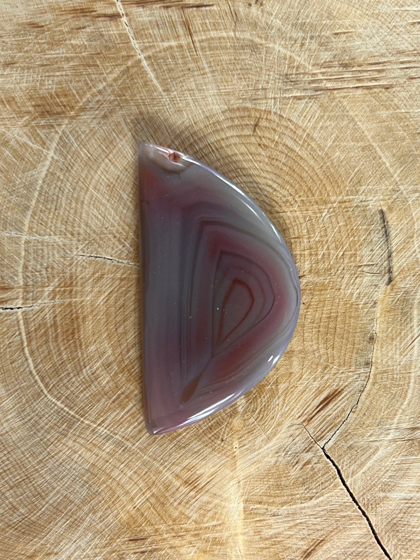 Agate Botswana n°3 (4cm x 2,1cm) - Solyluna Macramé