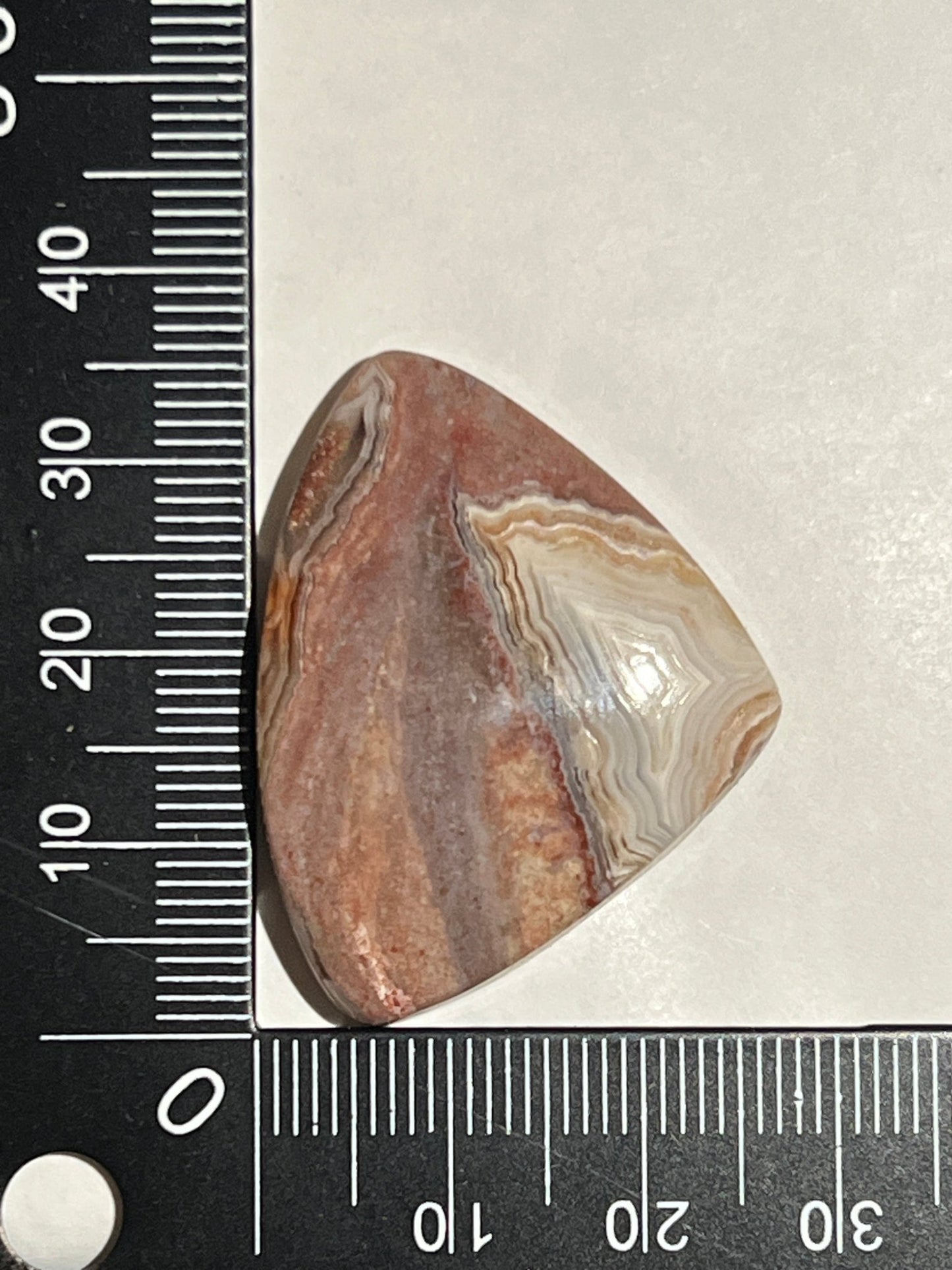 Agate Crazy Lace n°2 (3,6cm x 2,8cm) - Solyluna Macramé