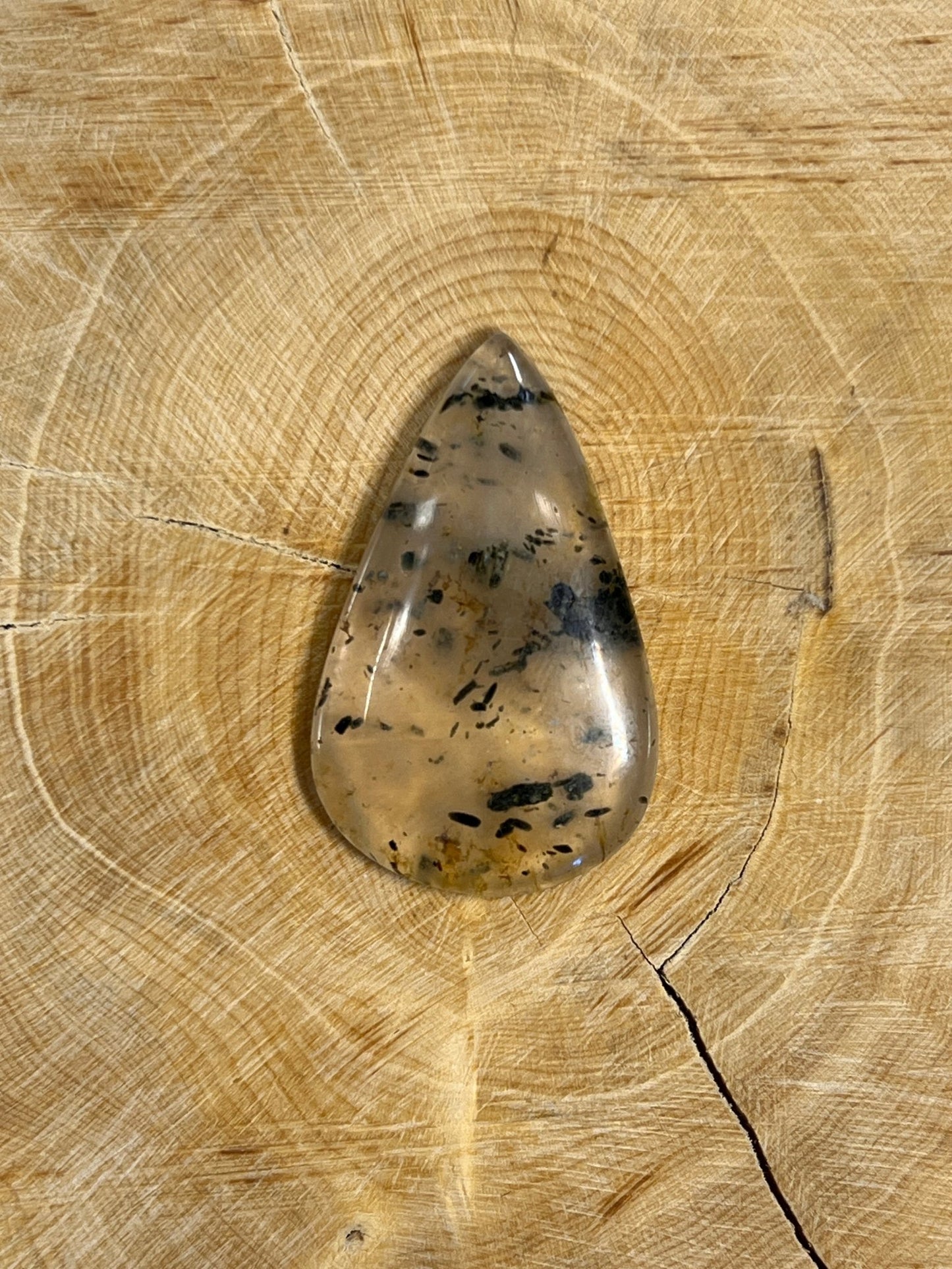 Agate Dendritique n°2 (3,3cm x 2,2cm) - Solyluna Macramé