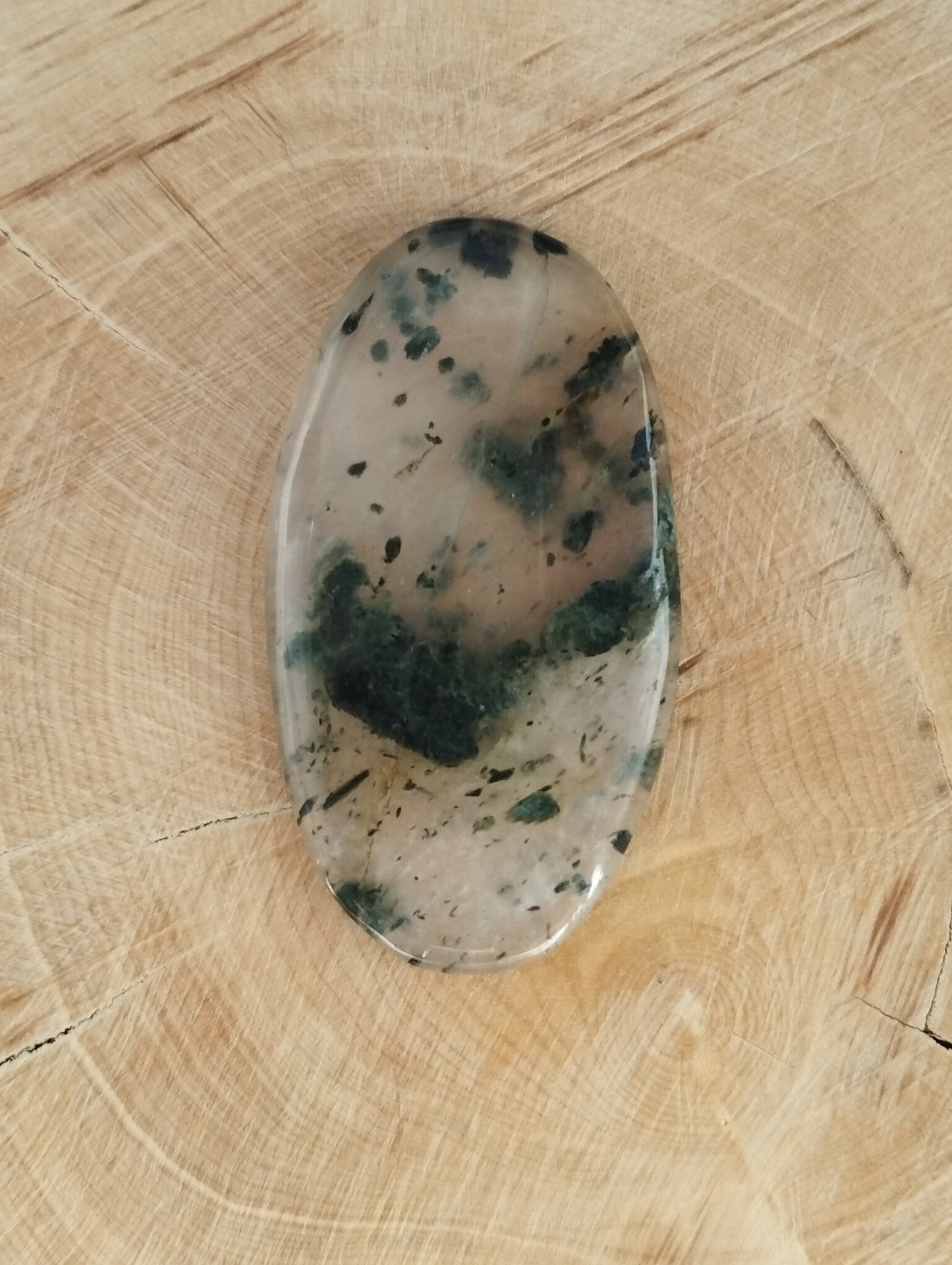 Agate Dendritique n°3 (4cm x 2,2cm) - Solyluna Macramé