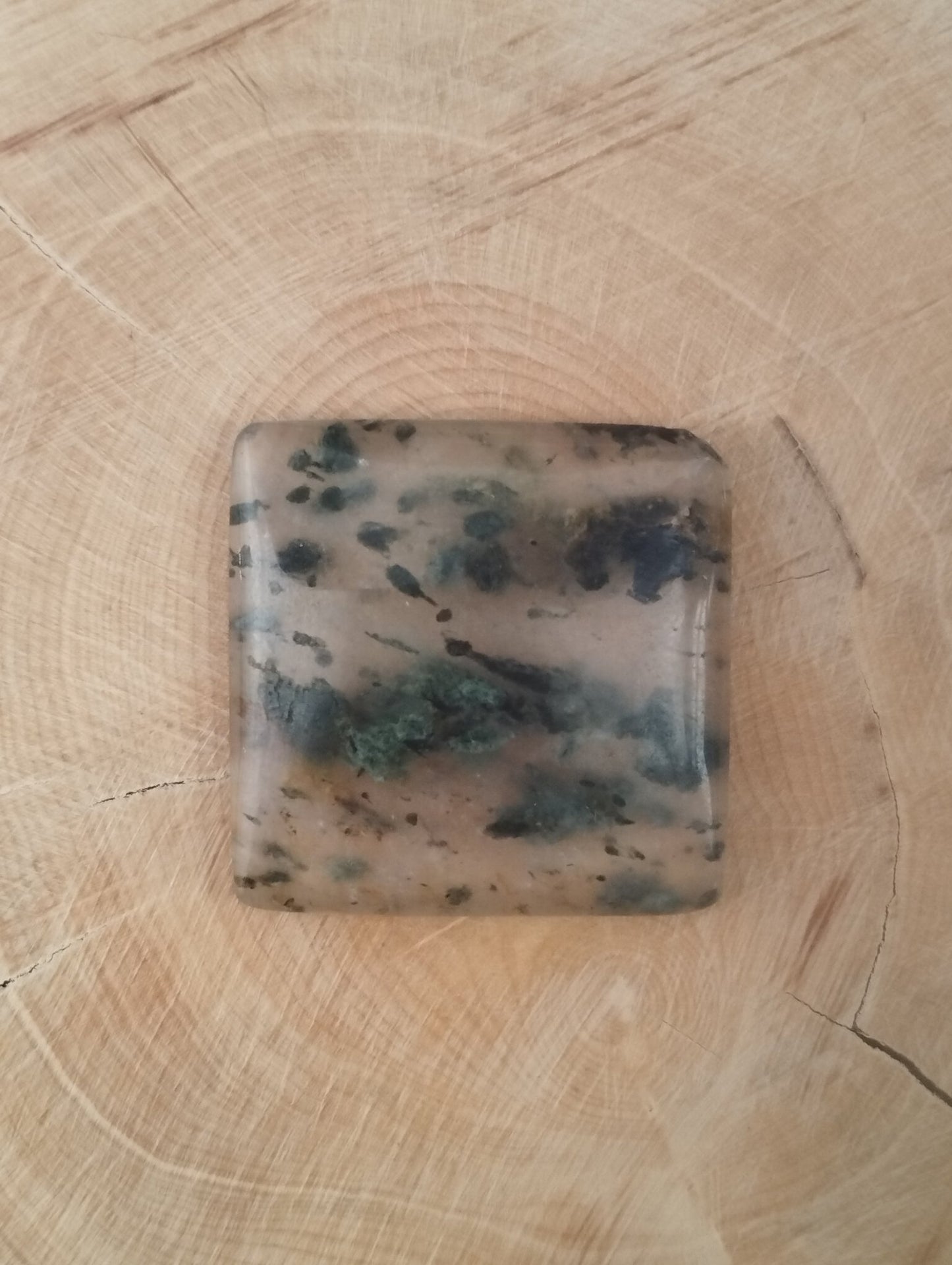 Agate Dendritique n°4 (2,6 cm x 2,6cm) - Solyluna Macramé