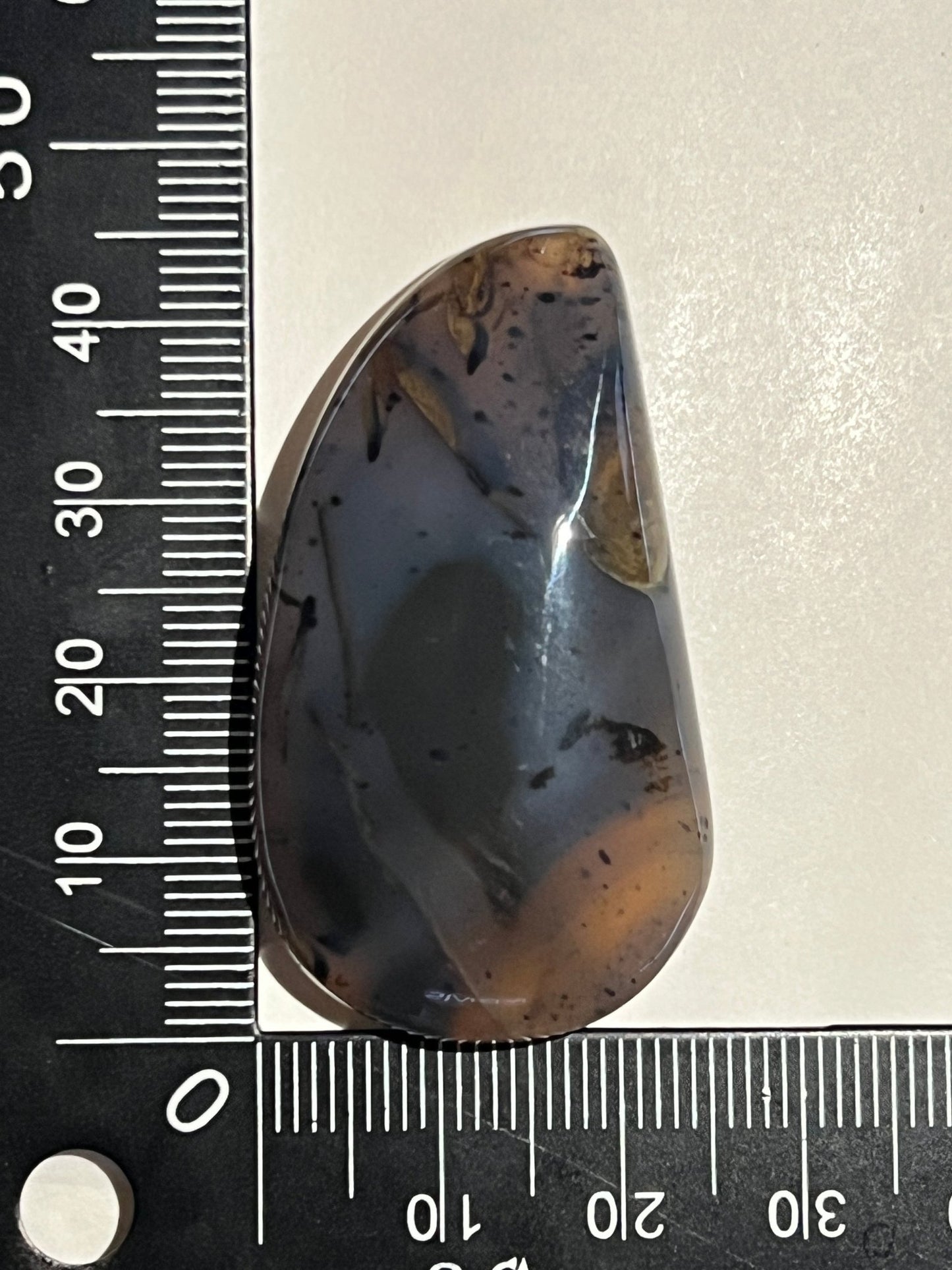 Agate Montana n°1 (4,6cm x 2,7cm) - Solyluna Macramé