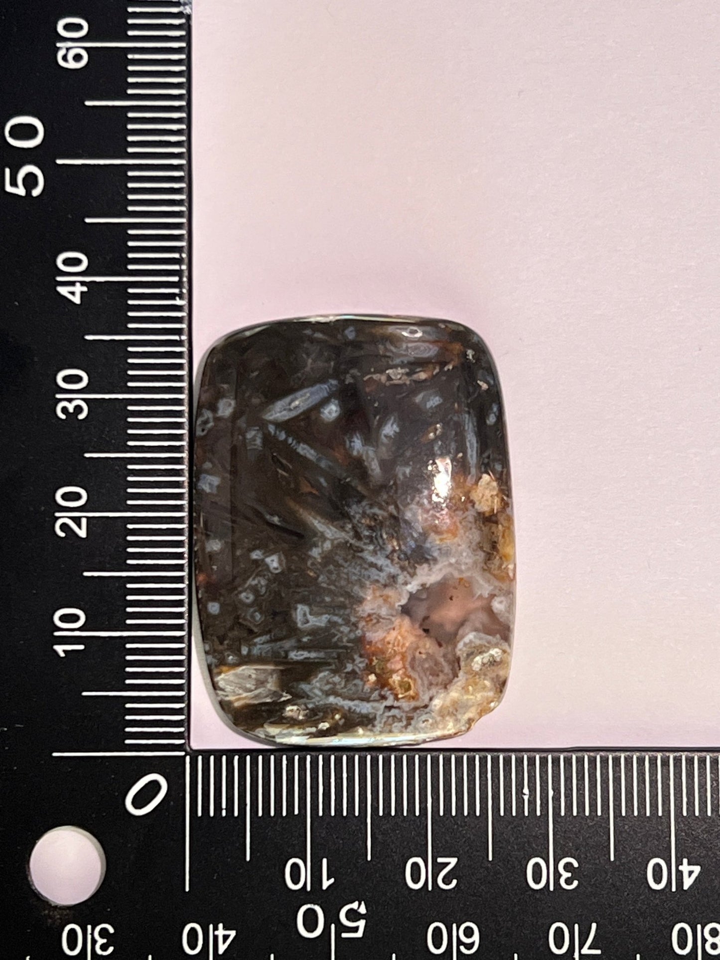 Agate Turkey n°4 (3,66 cm x 2,72 cm) - Solyluna Macramé