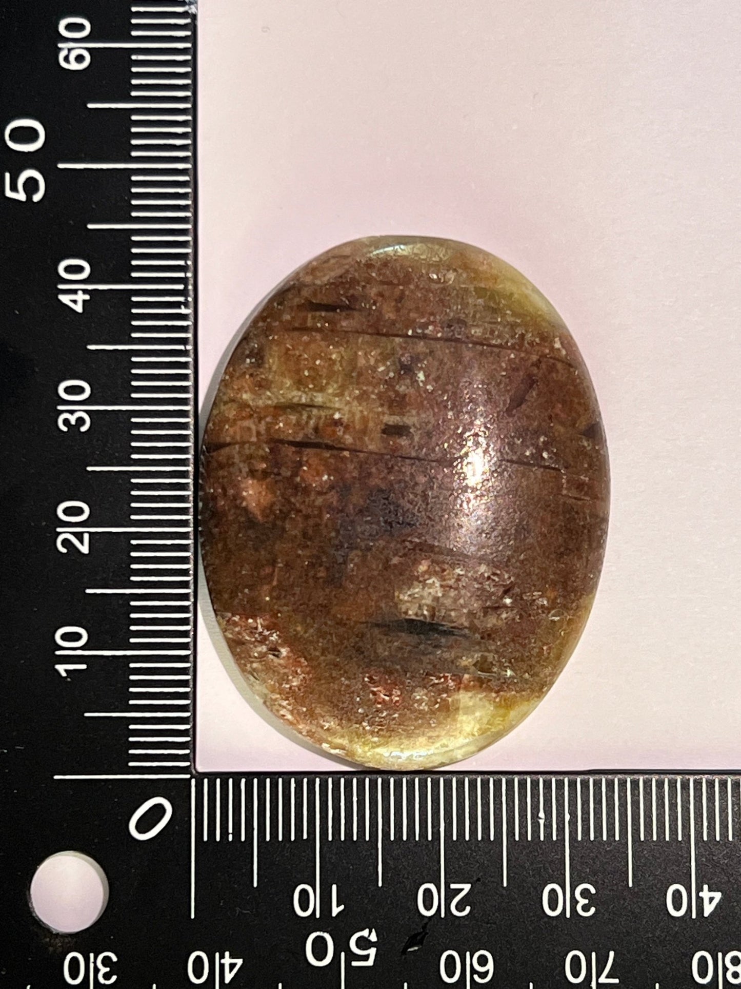 Aigue - Marine n°3 (4,36 cm x 3,38 cm) - Solyluna Macramé