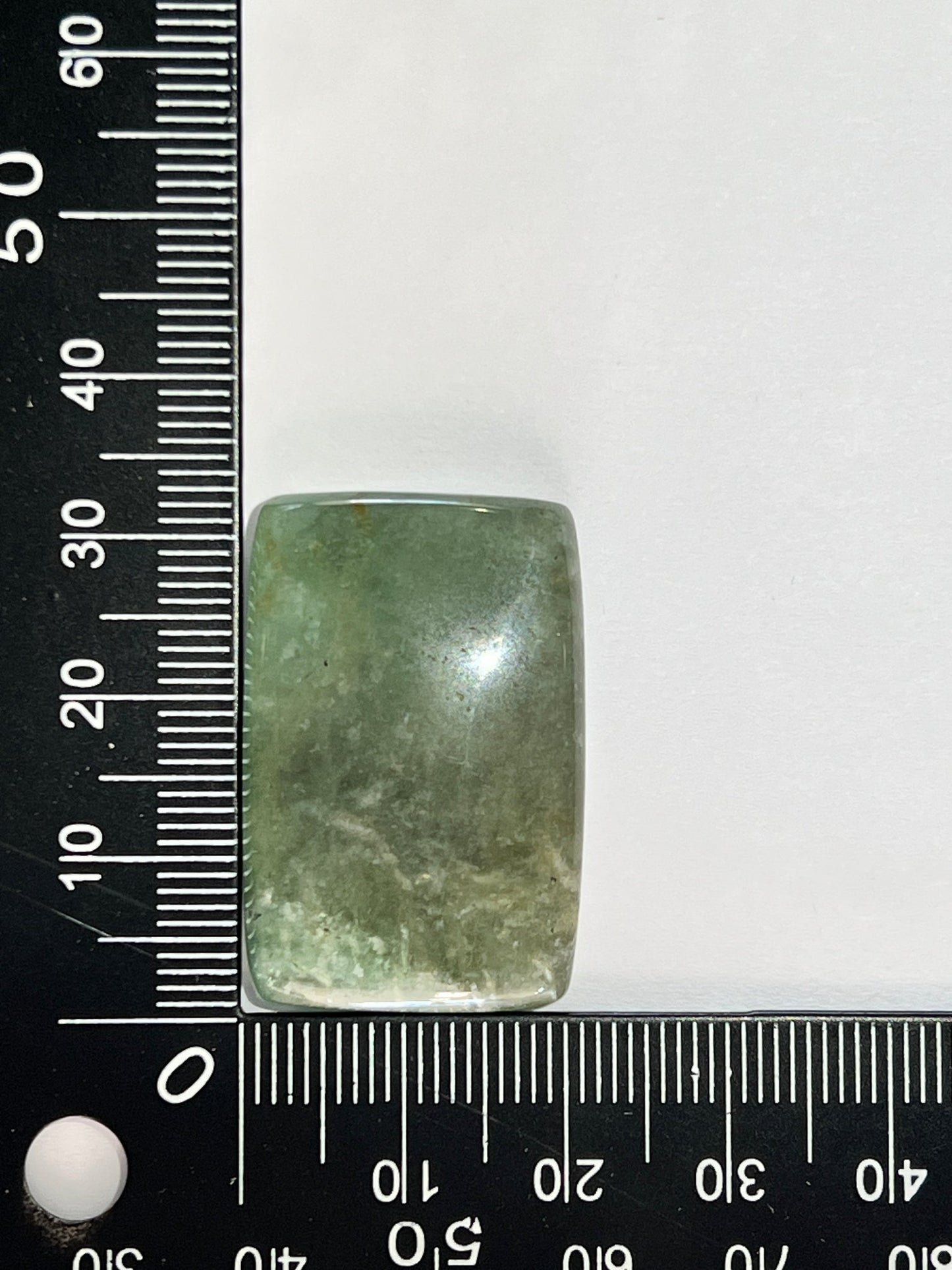 Aigue - Marine n°5 (3,2cm x 2,2cm) - Solyluna Macramé