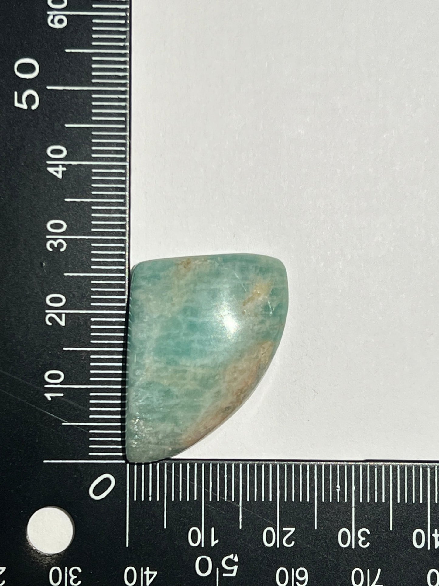 Amazonite n°5 (3,6cm x 2,1cm) - Solyluna Macramé