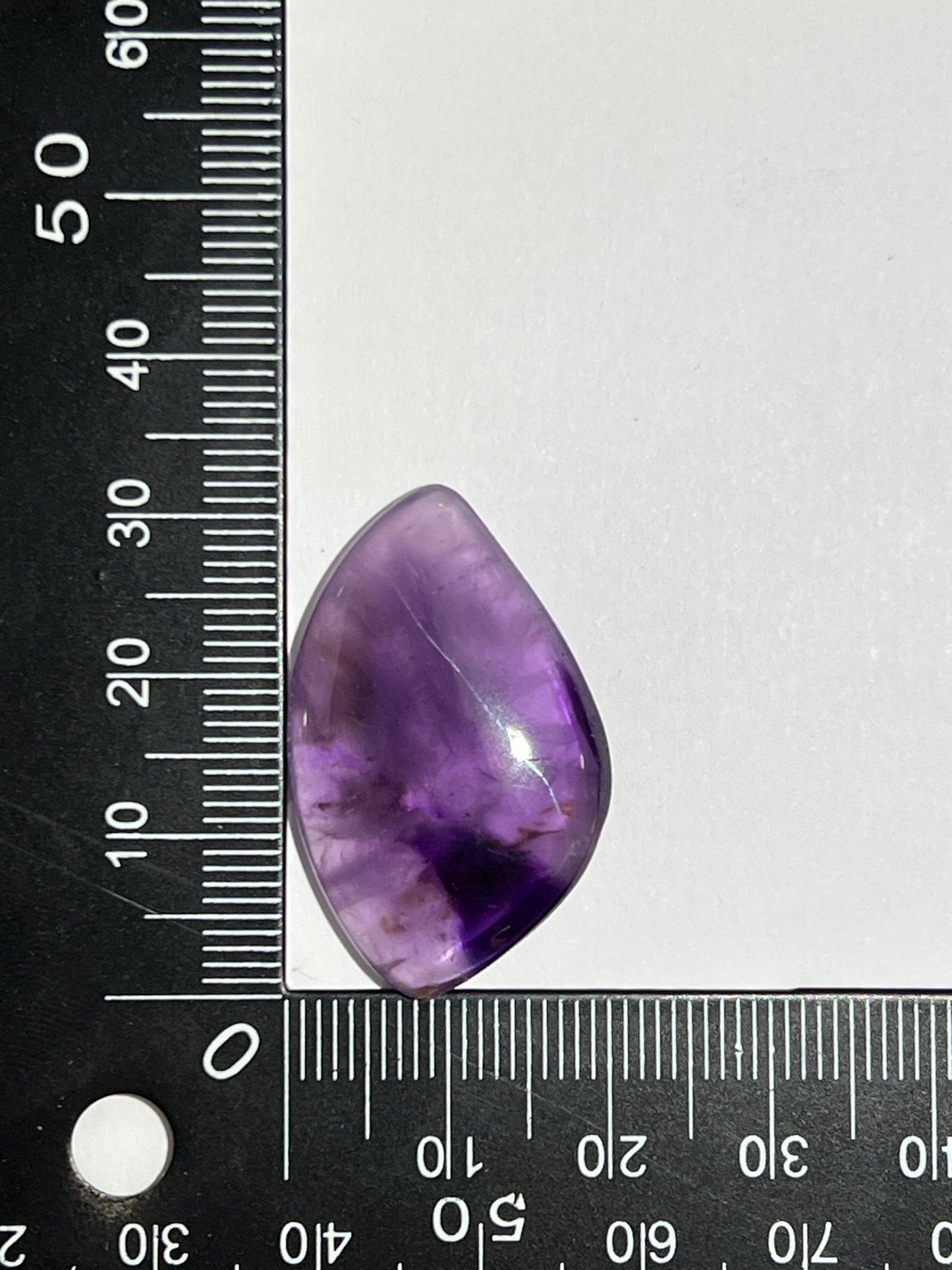 Améthyste n°2 (3,1cm x 1,9cm) - Solyluna Macramé