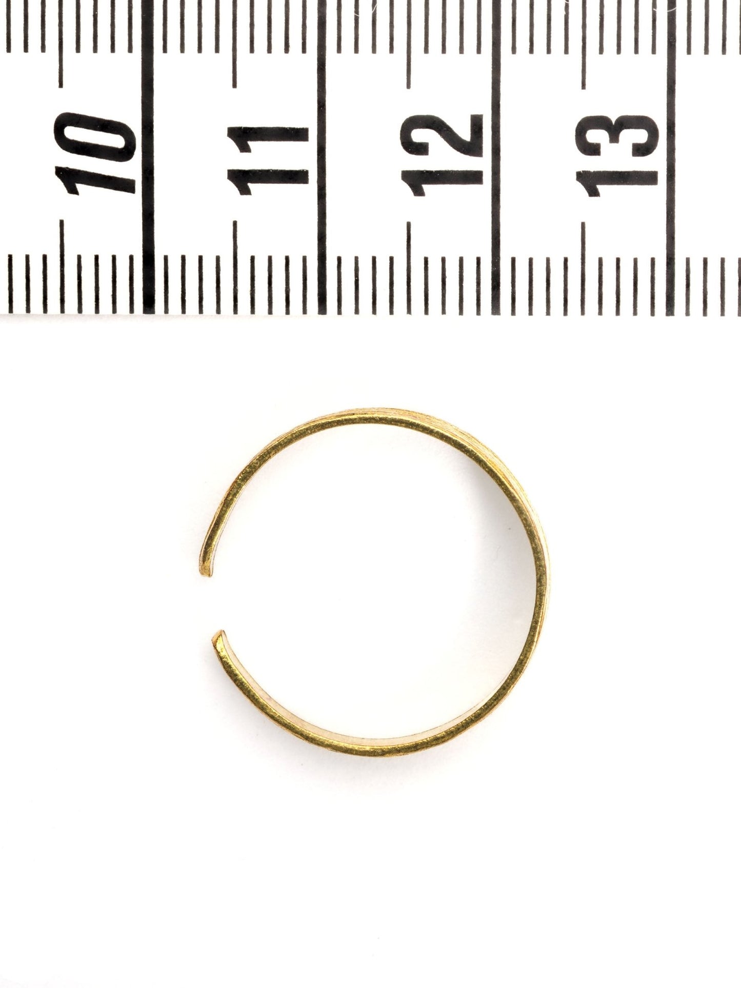 Anneau pour bague en laiton brut - Solyluna Macramé