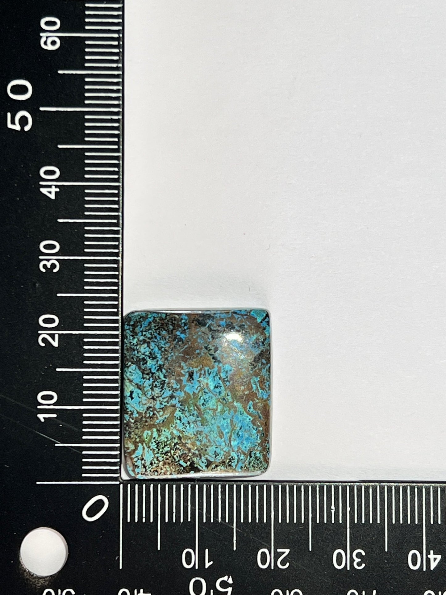 Azurite n°2 (2,3cm x 2cm) - Solyluna Macramé