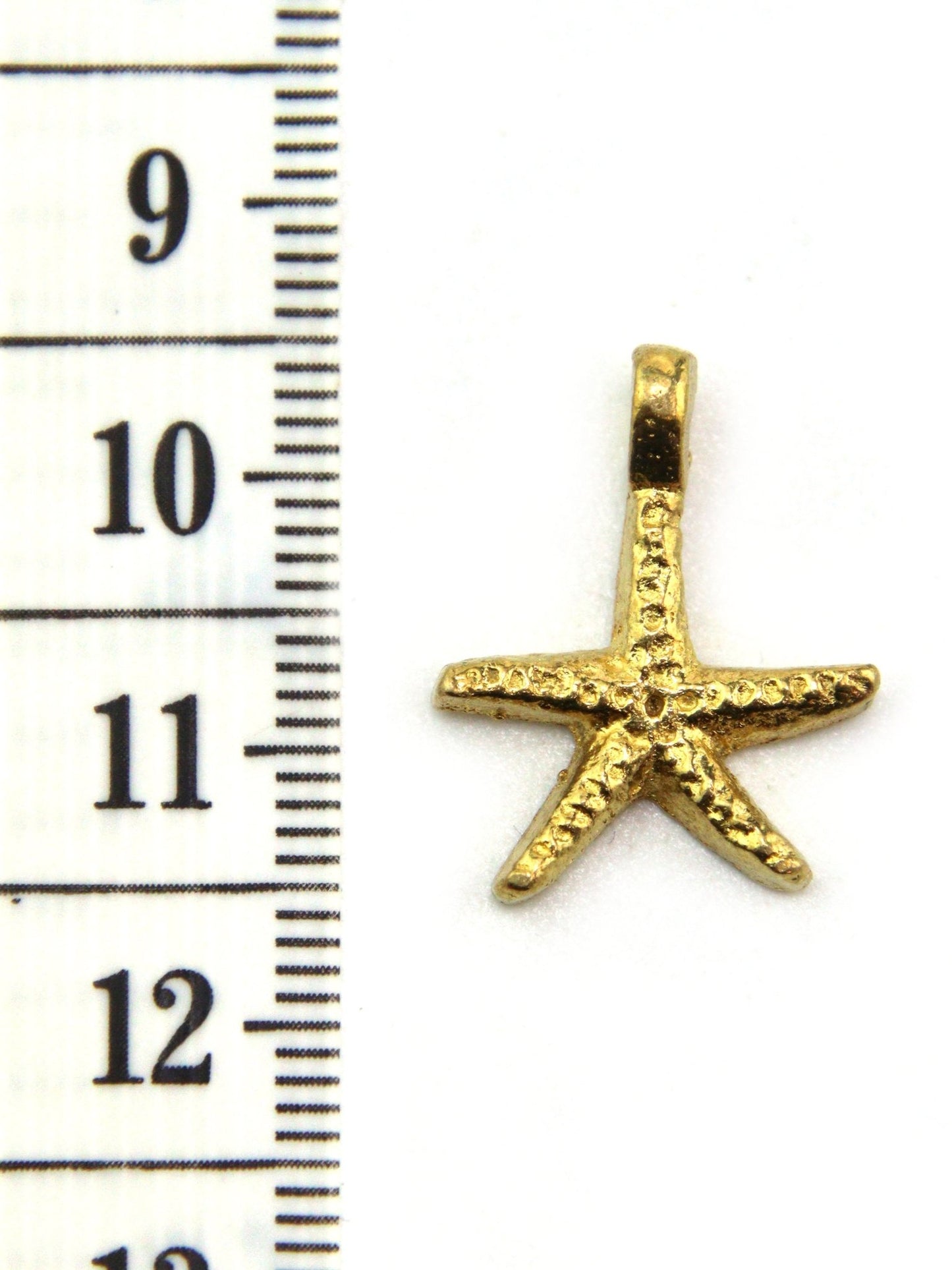 Charm étoile de mer indien laiton 20 mm - Solyluna Macramé