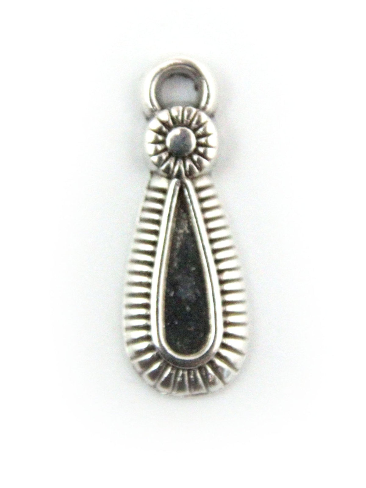 Charm goutte striée 20 mm - Solyluna Macramé