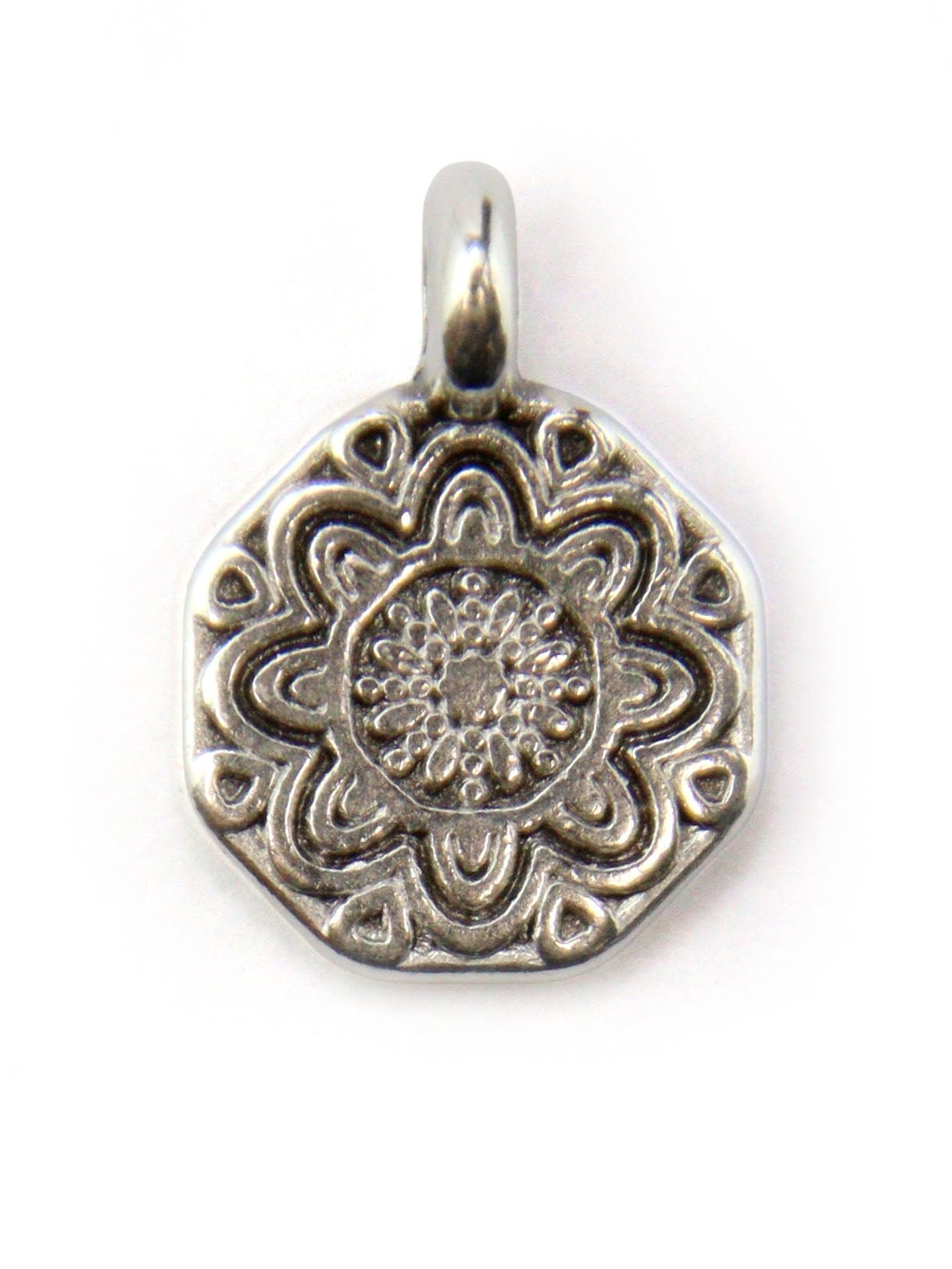 Charm mandala zamak 9 mm - Solyluna Macramé
