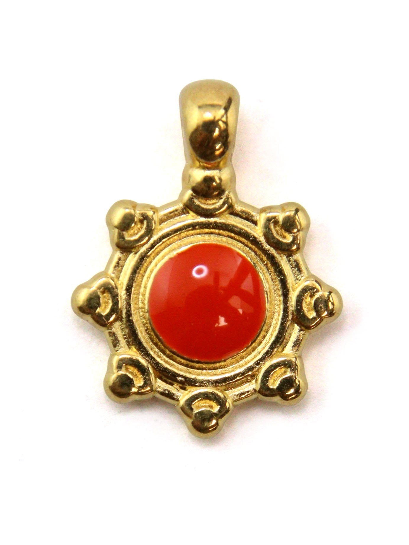 Charm soleil zamak 10 mm - Solyluna Macramé