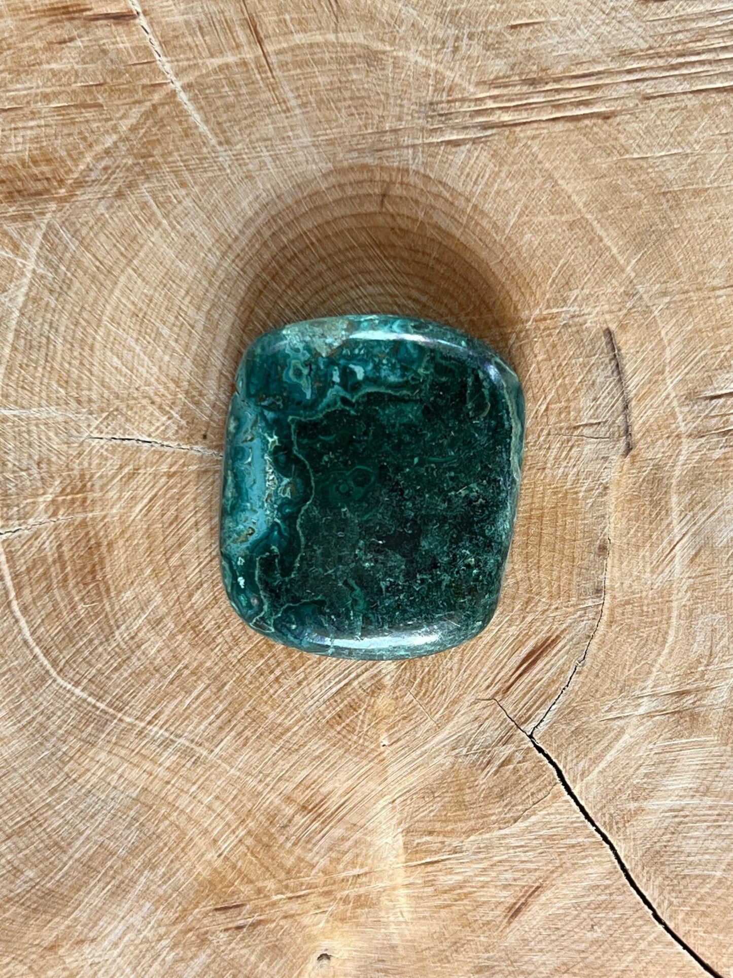 Chrysocolle n°2 (2,7 cm x 2,3 cm) - Solyluna Macramé