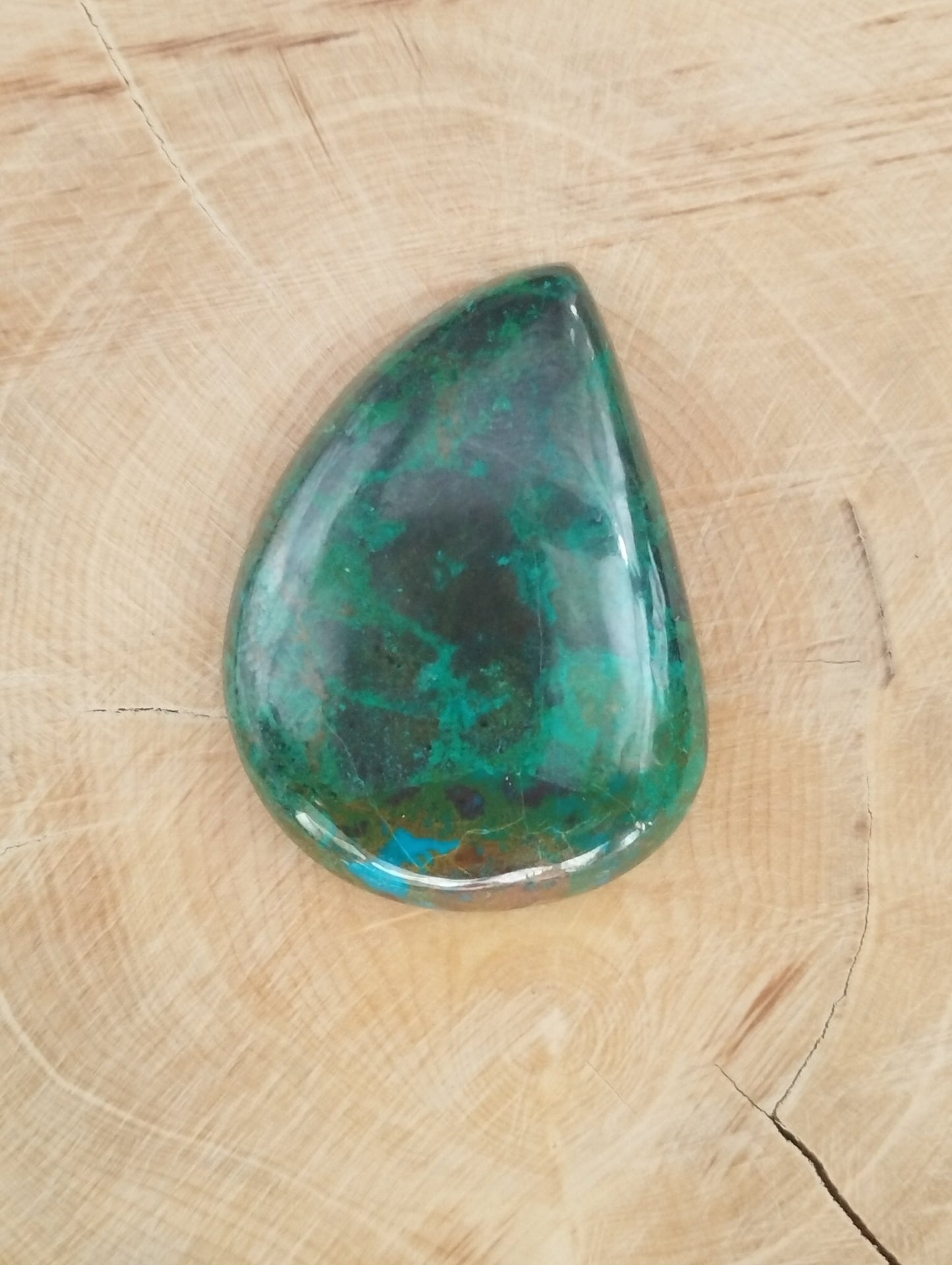 Chrysocolle n°4 (3,4cm x 2,3cm) - Solyluna Macramé