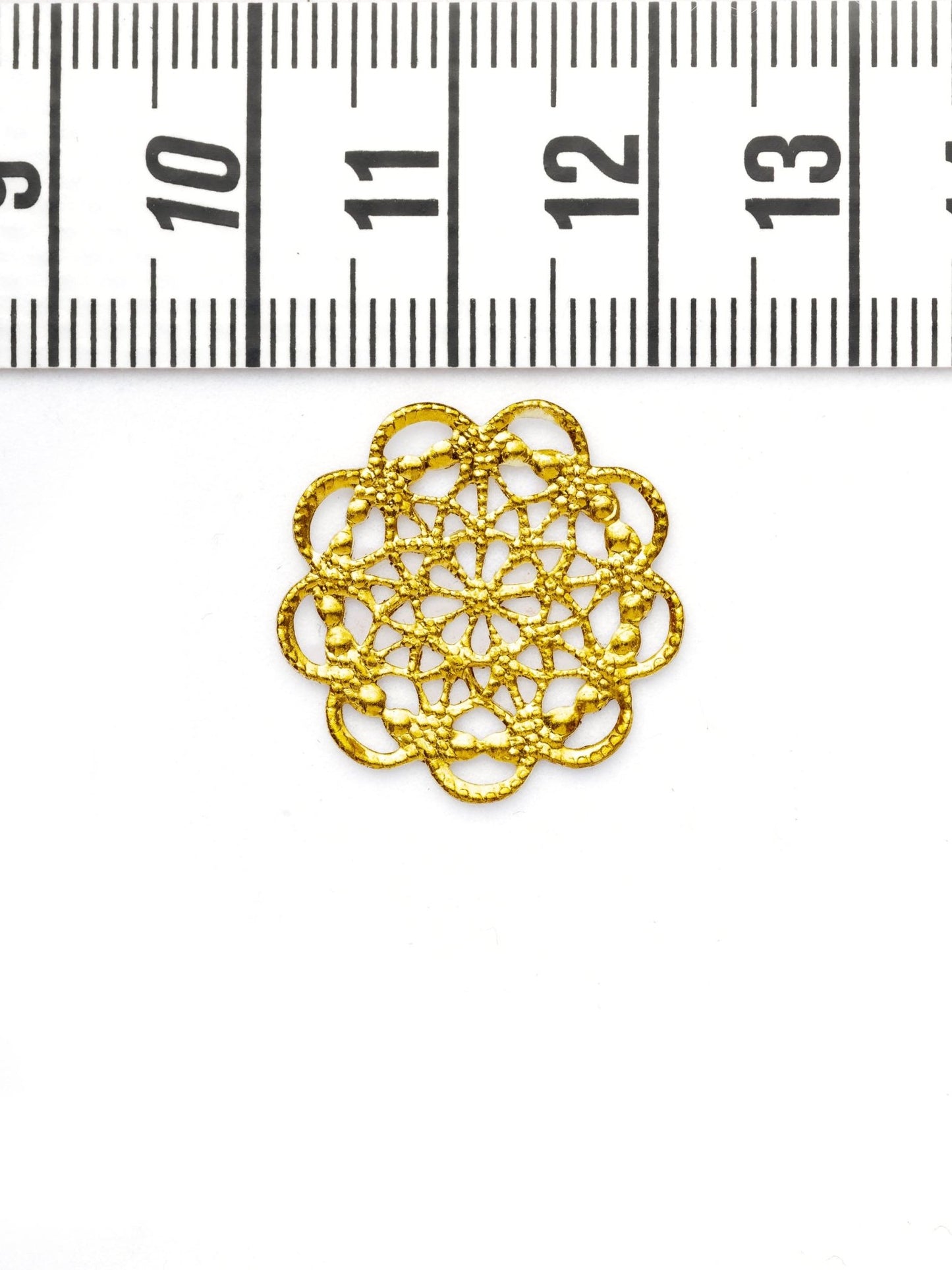 Estampe fleur en laiton - Solyluna Macramé