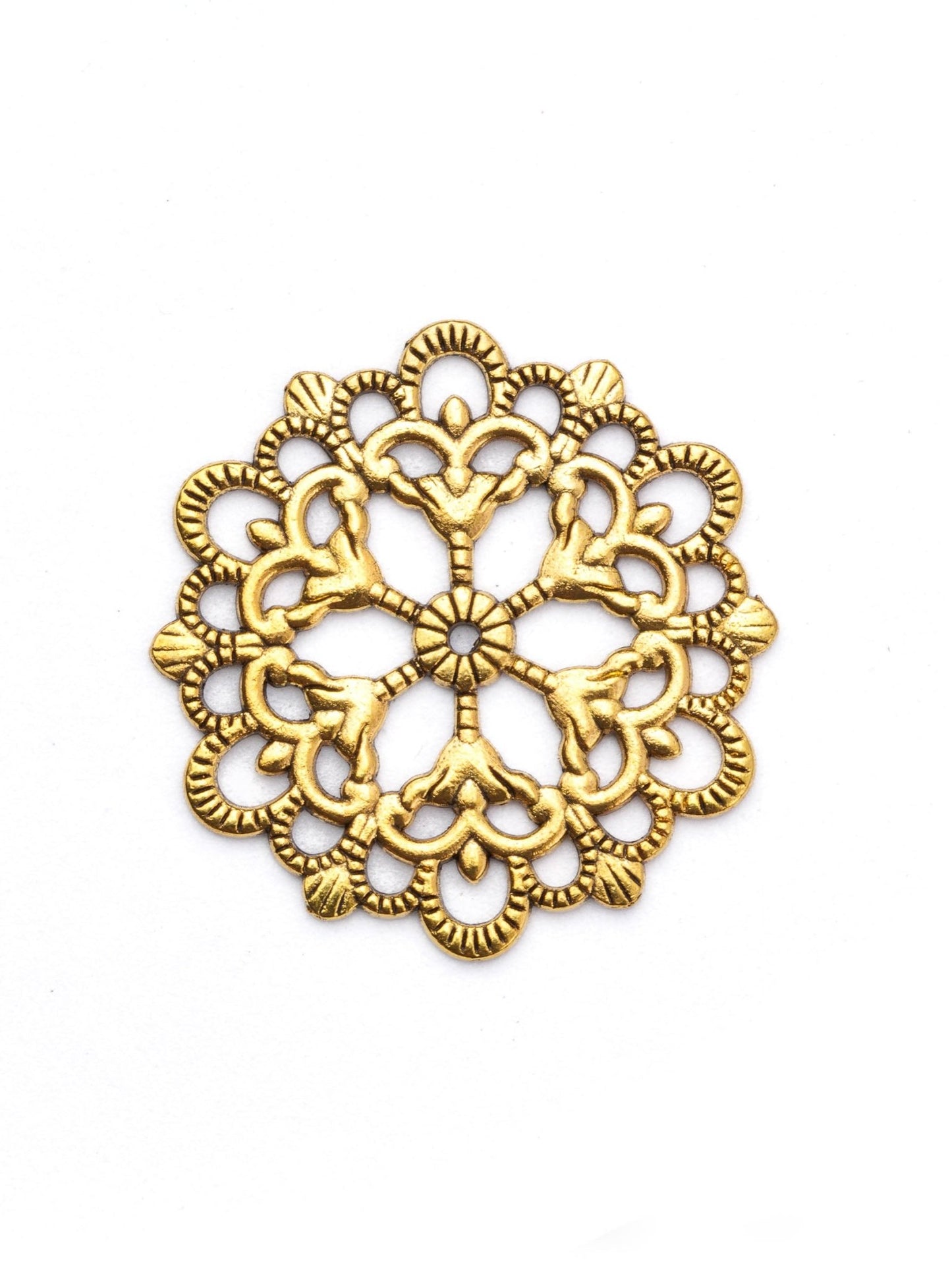 Estampe Rosace en laiton - Solyluna Macramé