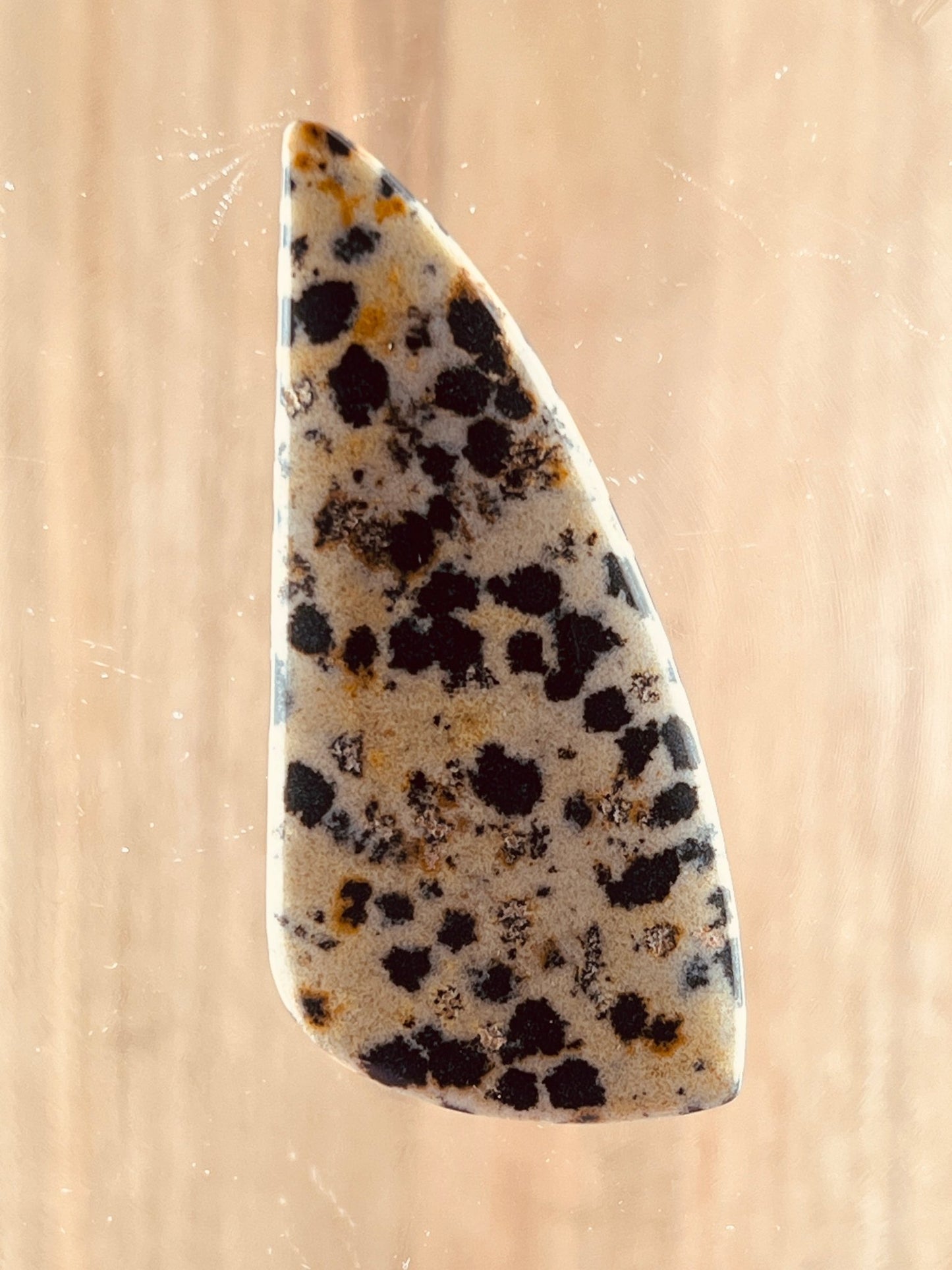 Jaspe Dalmatien n°2 (5,5cm x 2,2cm) - Solyluna Macramé