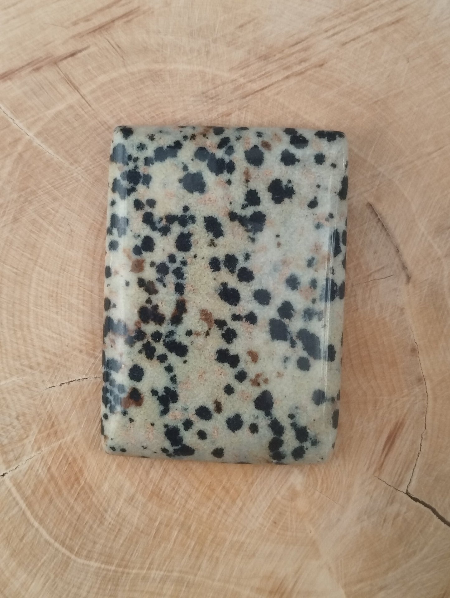 Jaspe Dalmatien n°5 (3,7cm x 2,7cm) - Solyluna Macramé