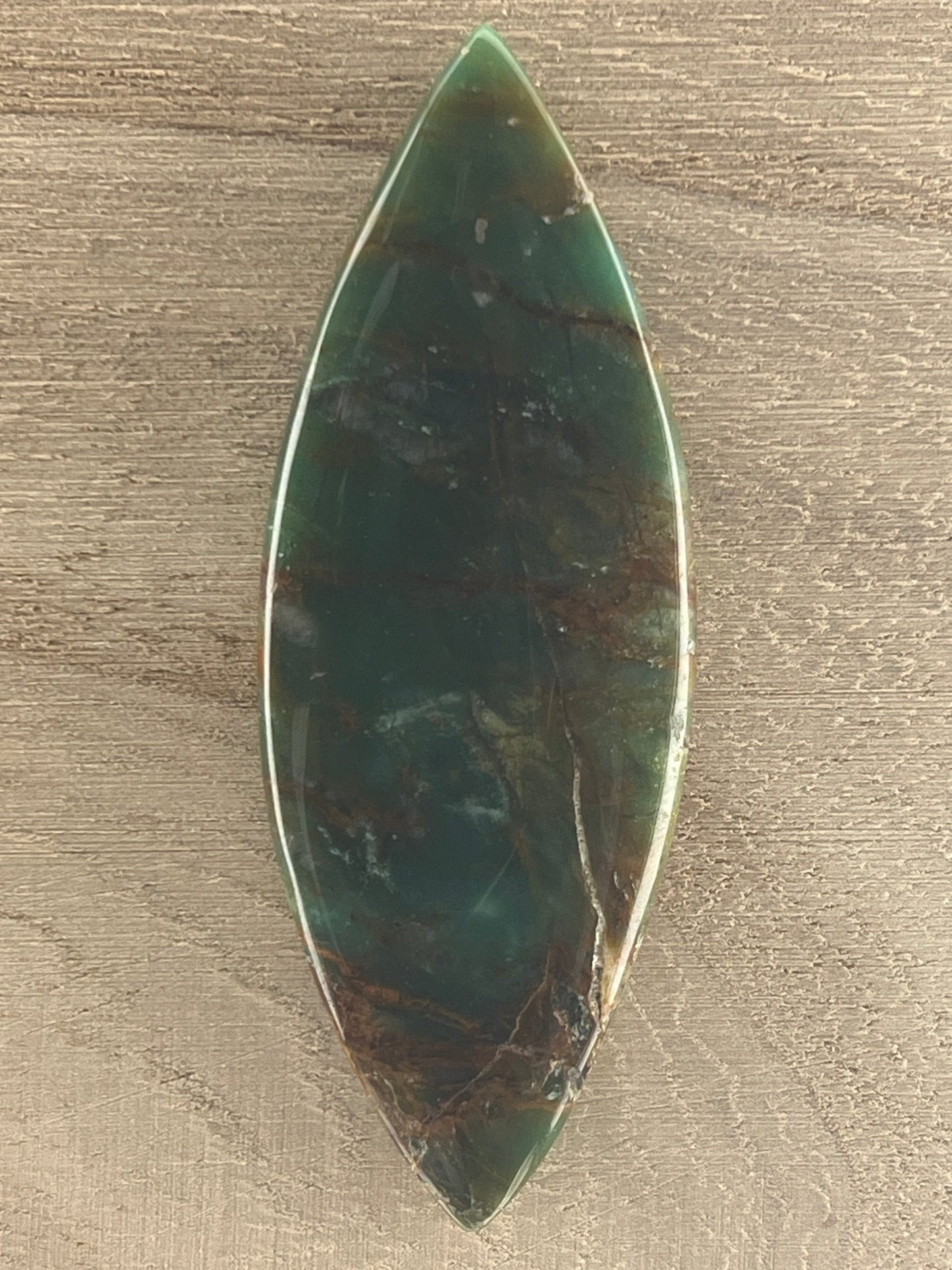 Jaspe Larsonite n°3 (6,2cm x 2,3cm) - Solyluna Macramé