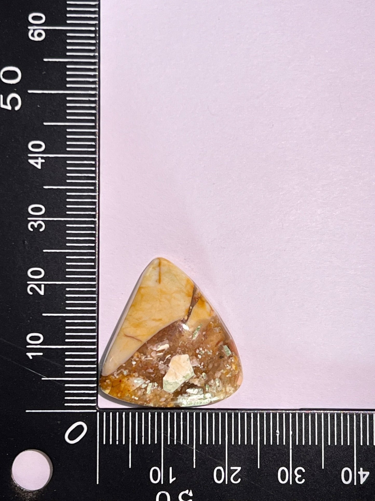 Jaspe Mokaïte Brechique n°2 (2,3cm x ,3cm) - Solyluna Macramé