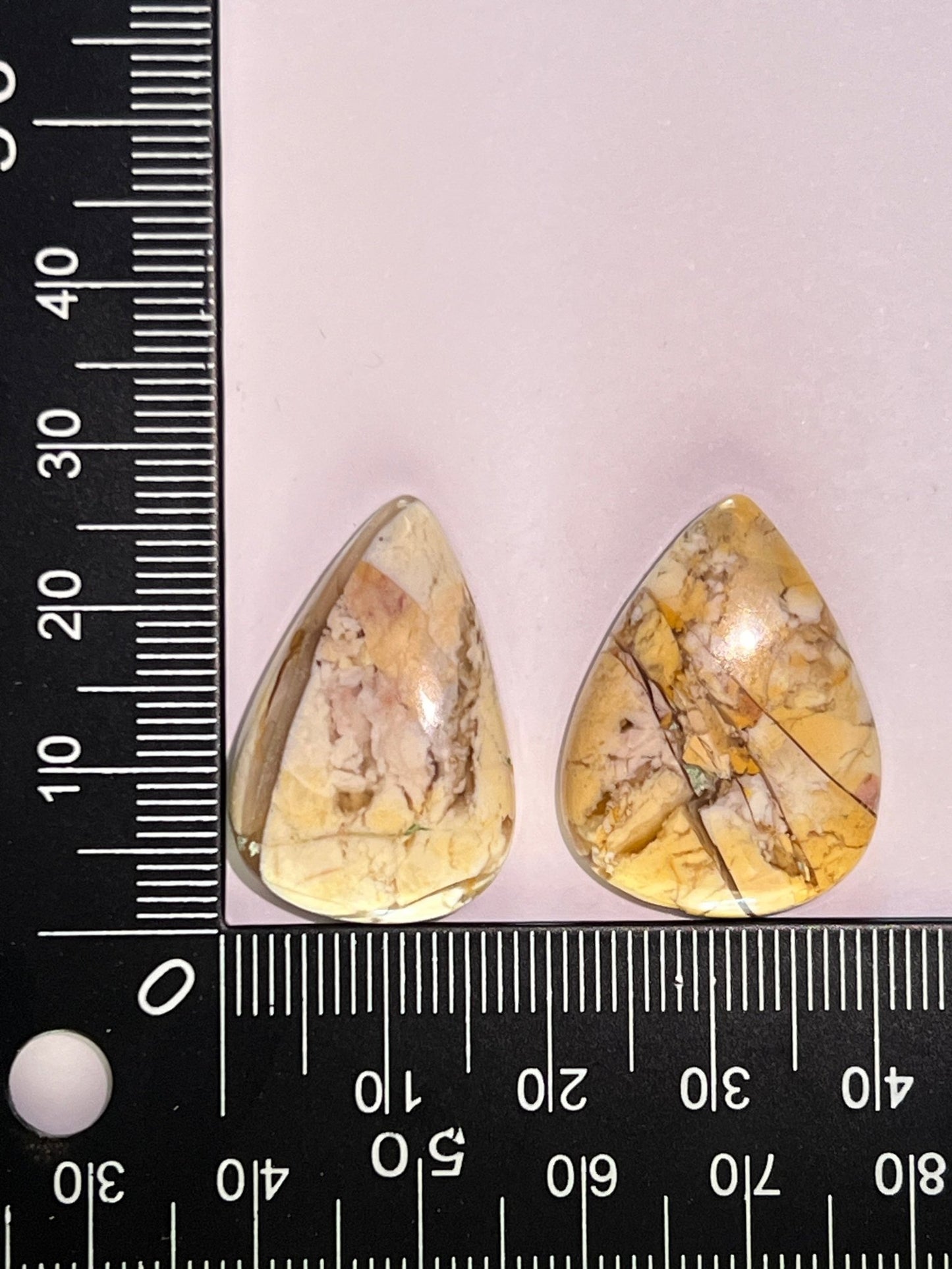 Jaspe Mokaïte Brechique n°3 (2,6cm x 2cm de 2,6cm x 1,8cm ) - Solyluna Macramé