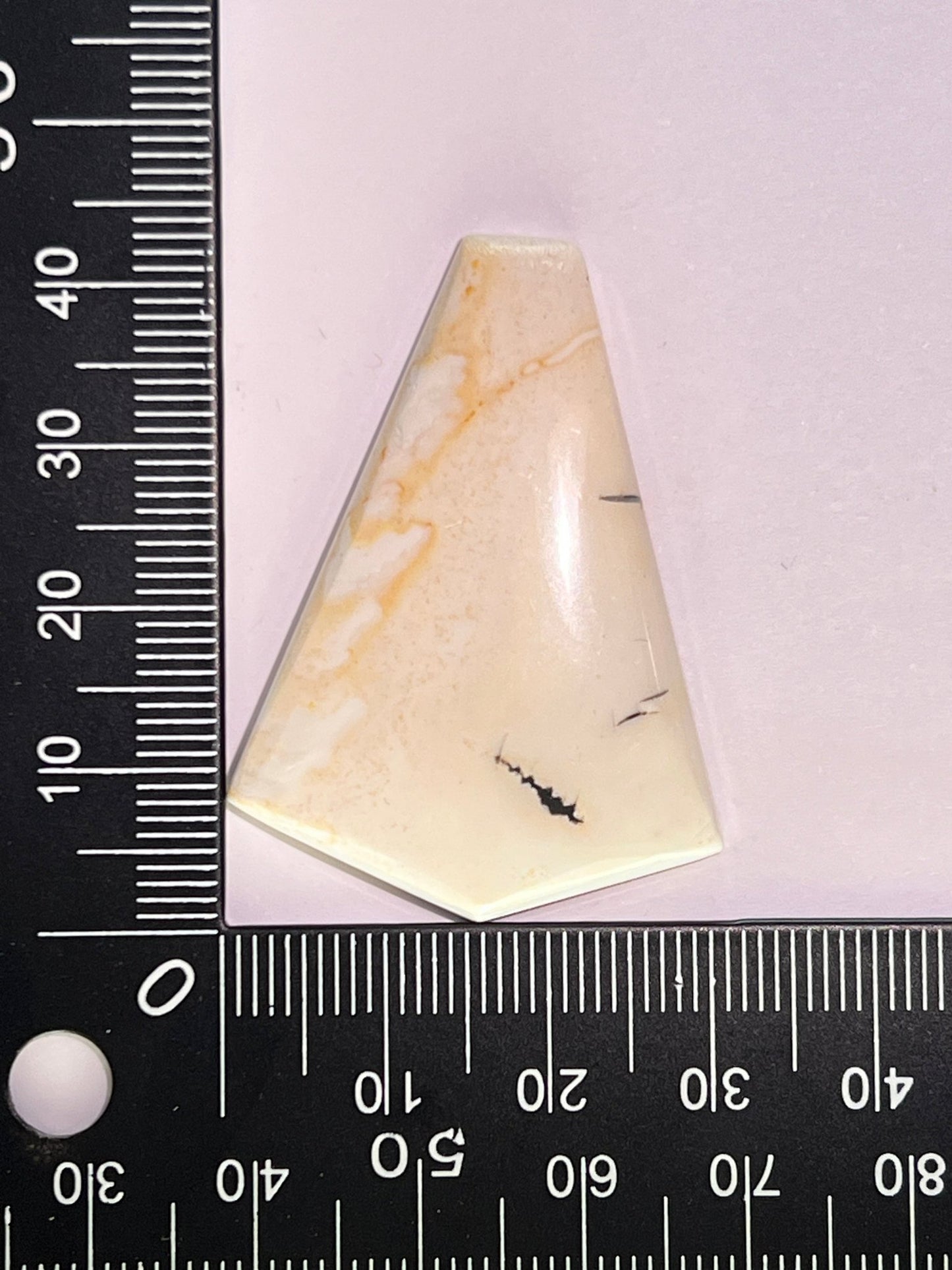 Jaspe Mokaïte n°3 (4,2cm x 3cm) - Solyluna Macramé