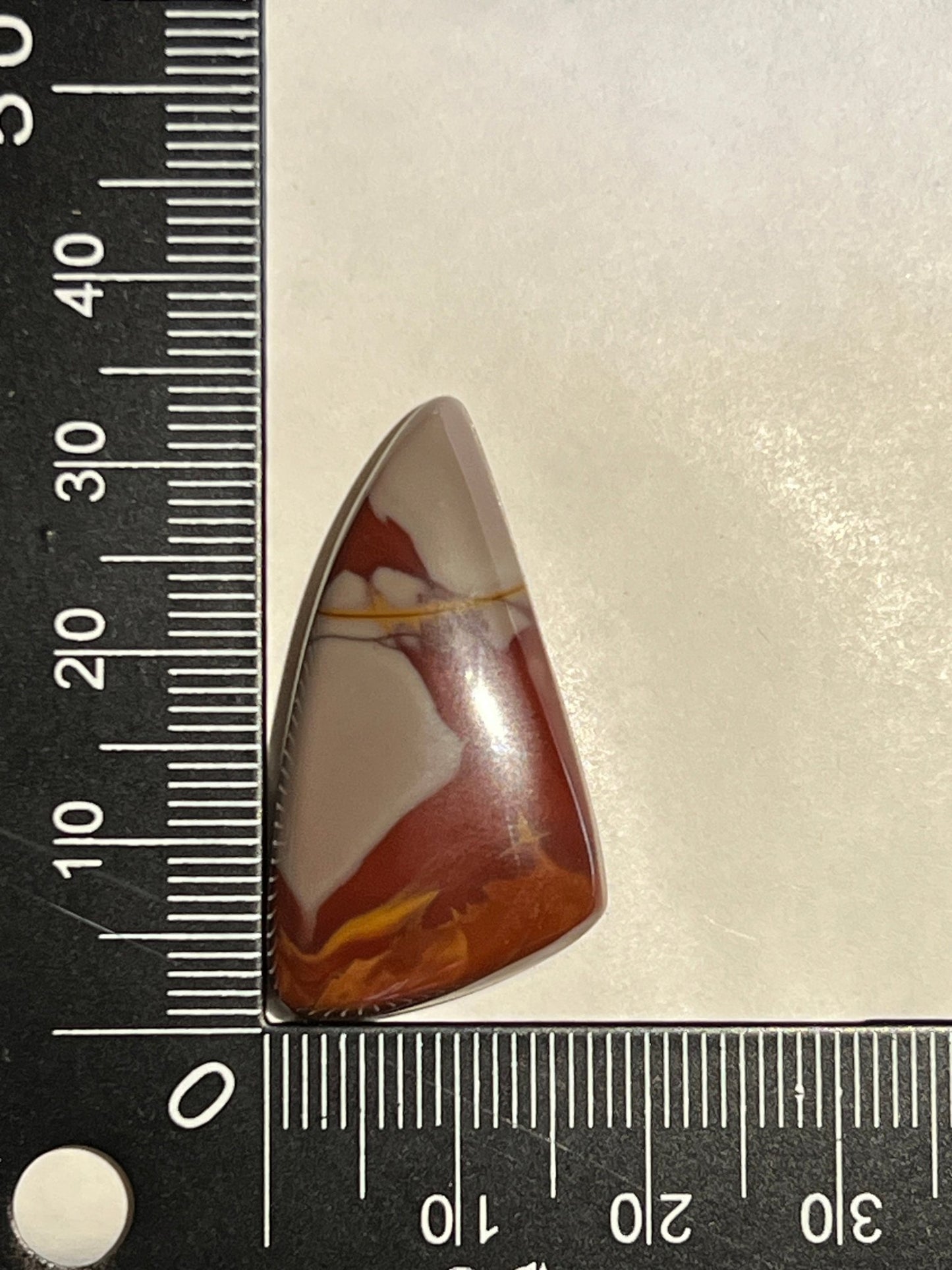 Jaspe Noreena n°1 (3,4cm x 1,9cm) - Solyluna Macramé