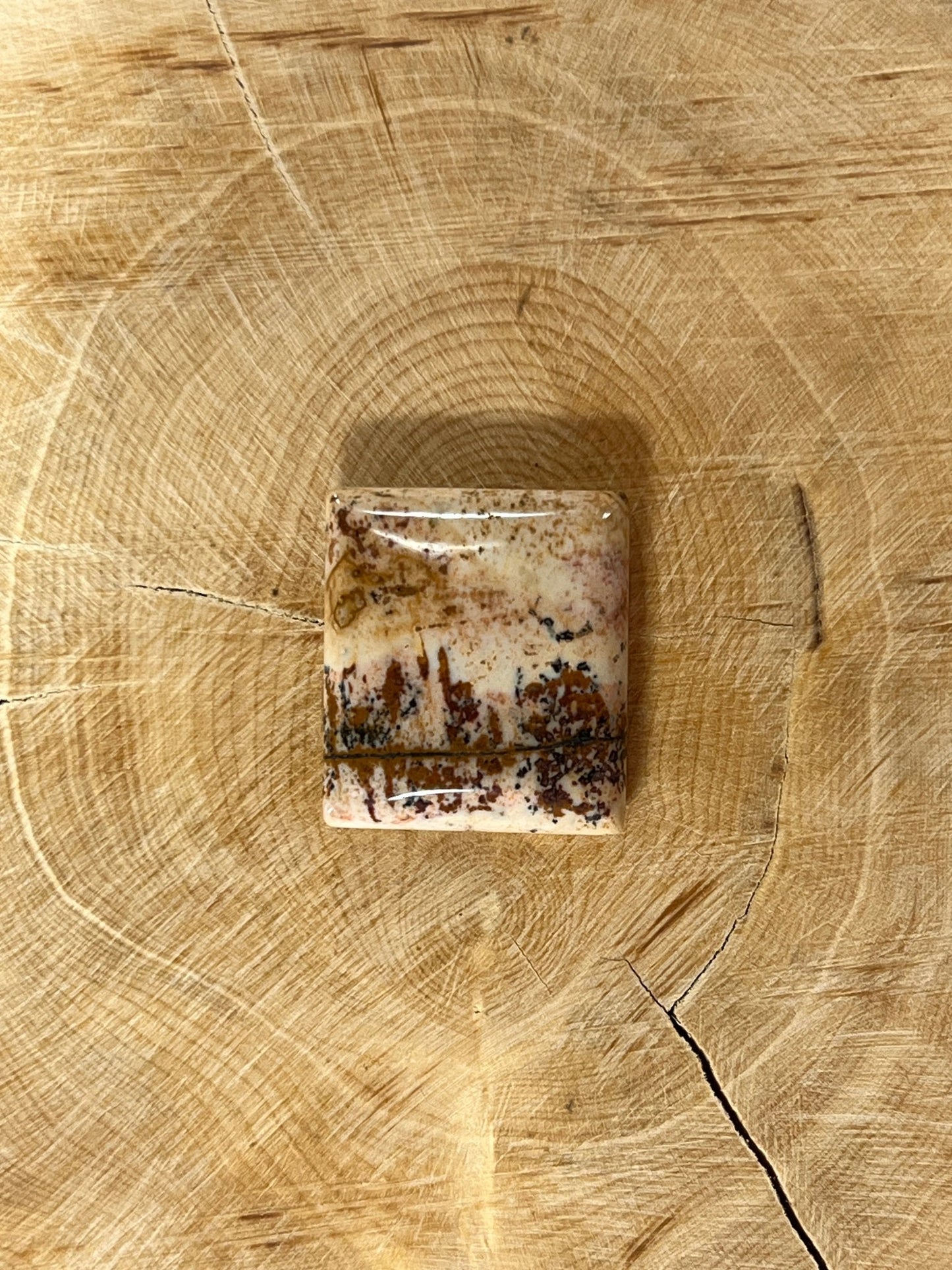 Jaspe Paysage n°1 (2,1cm x 2cm) - Solyluna Macramé